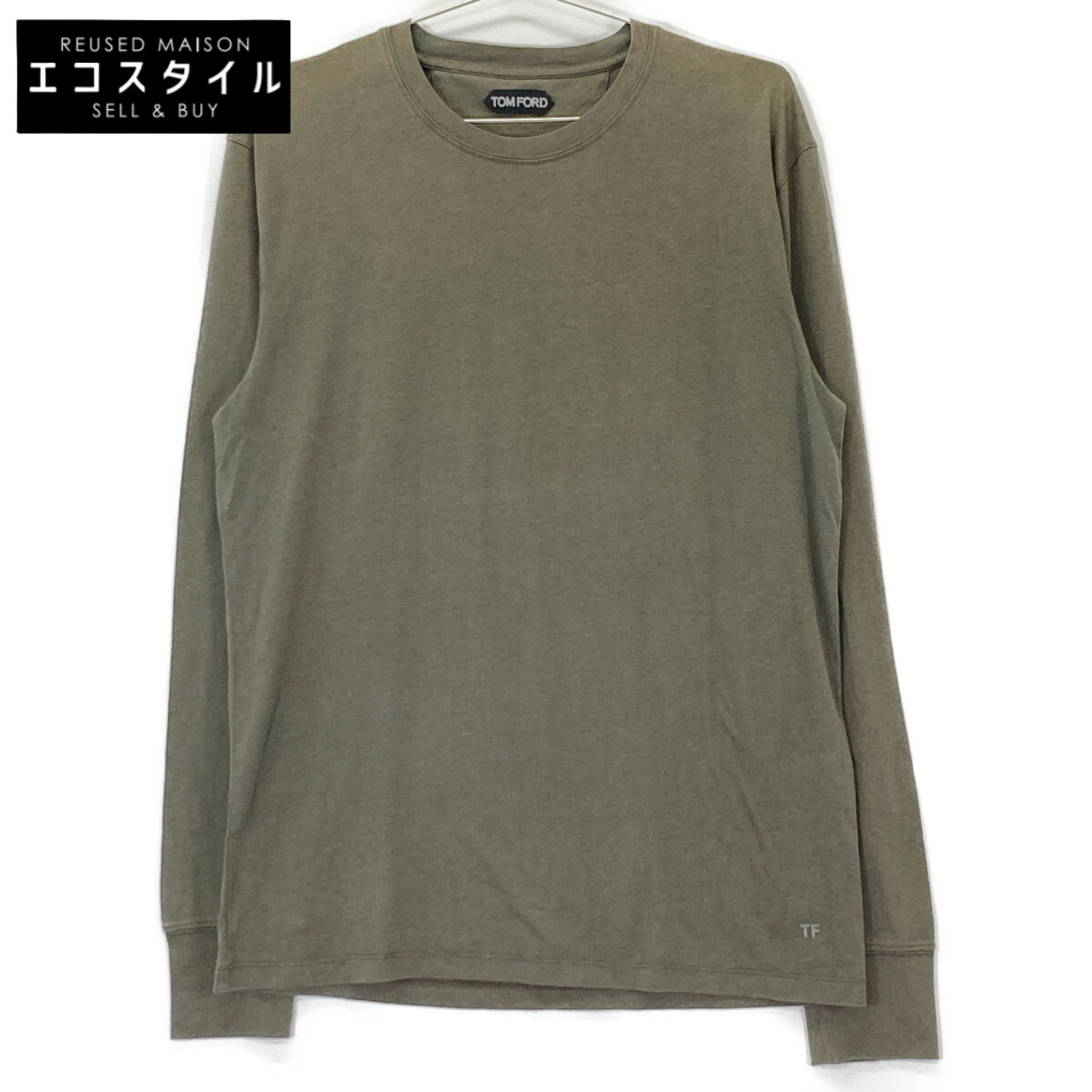 TOM FORD グレー クルーネック トレーナー　S TOM FORD グレー クルーネック トレーナー S