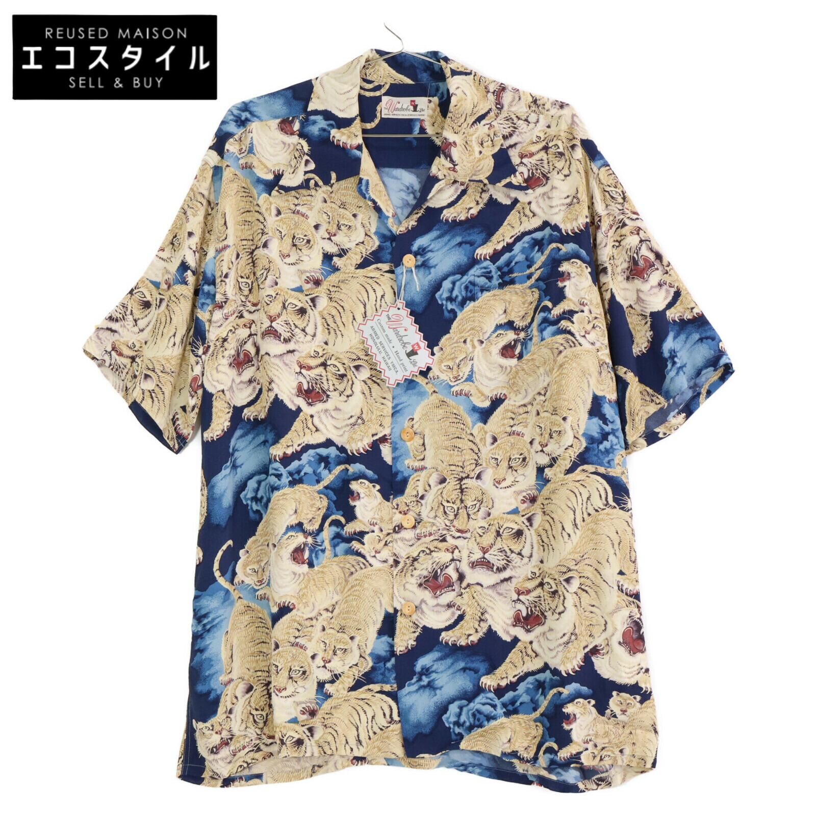 SAPEuR アロハシャツ　大鷹 UNUSED] SAPEur “サプール” 23SS 大鷹 アロハシャツ ハワイアン