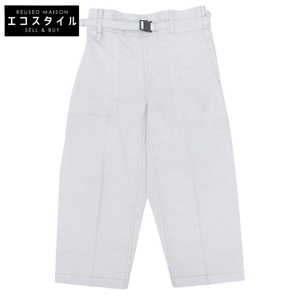 ISSEY MIYAKE FETE イッセイミヤケ　サテンカジュアルパンツ　L ISSEY MIYAKE FETE イッセイミヤケフェット ストレッチパンツ