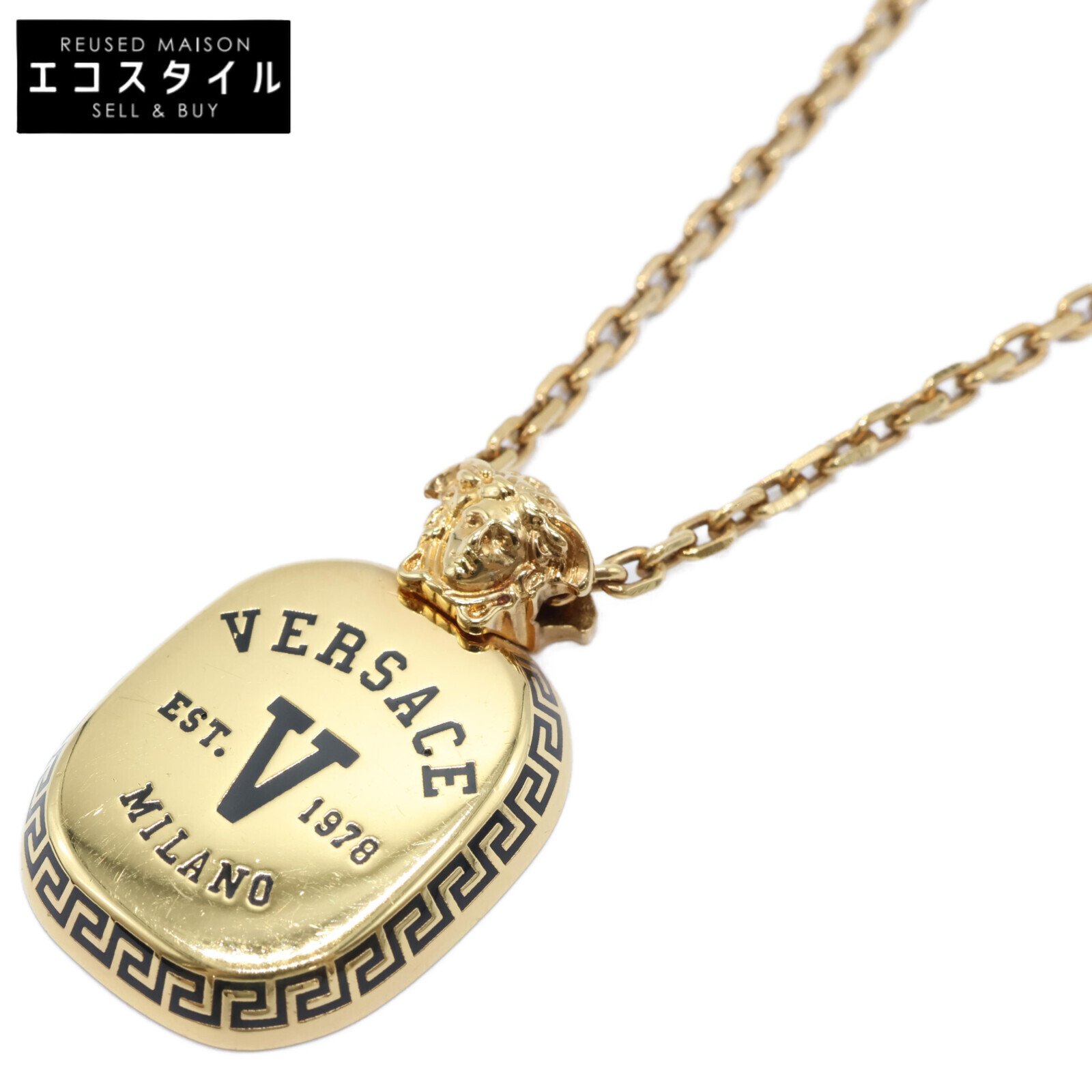 未使用 VERSACE ヴェルサーチ メドゥーサ スクエア ネックレス ゴールド メドゥーサ スクエア ネックレス ゴールド | VERSACE JP