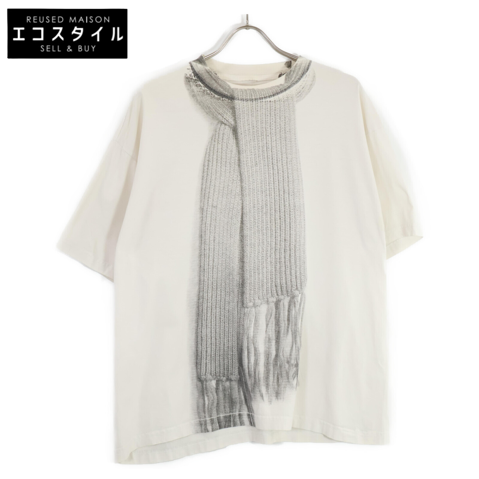 新品 Martin Margiela マルタンマルジェラ ホワイトマフラー #7 9457c0151860157878bb7ad68ca804
