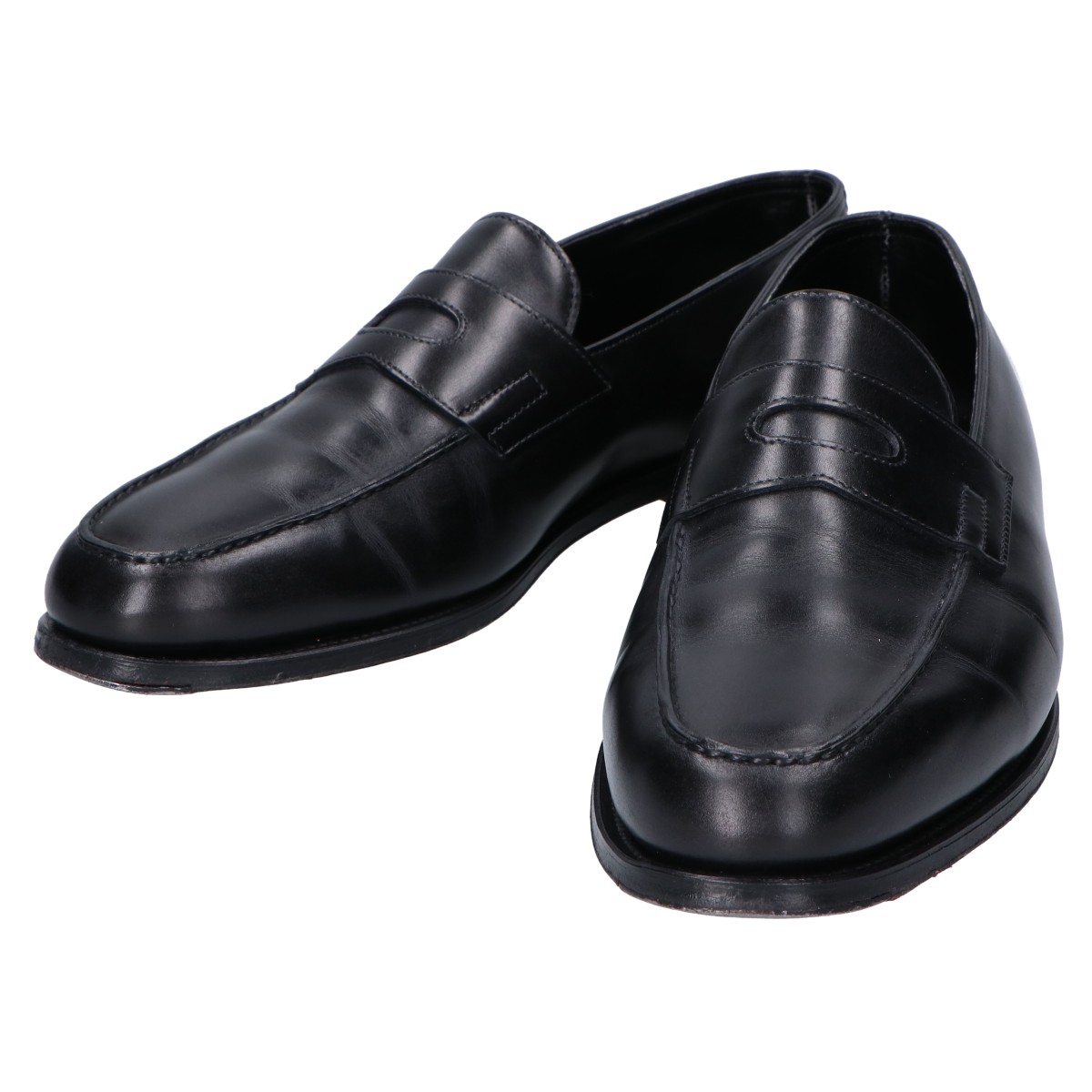 JOHN LOBB ジョンロブ レザーローファー ブラック メンズ #25.5