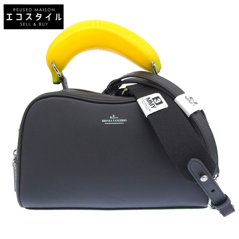 【美品】MIHARA YASUHIRO　本革　トートバッグ　青×黒　メンズ Maison MIHARA YASUHIRO ONLINE STORE（ミハラヤスヒロ