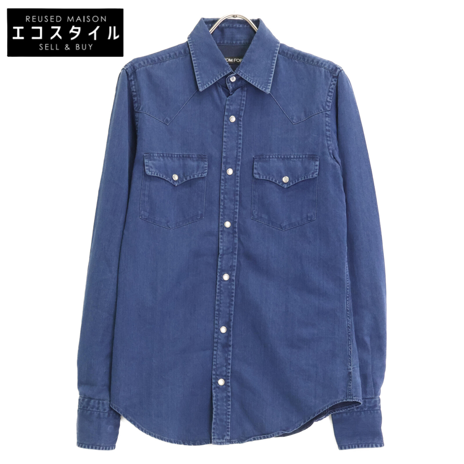 TOM FORD(トムフォード) デニム ウエストン シャツ サイズ38 TOM FORD(トムフォード) デニム ウエストン シャツ サイズ38