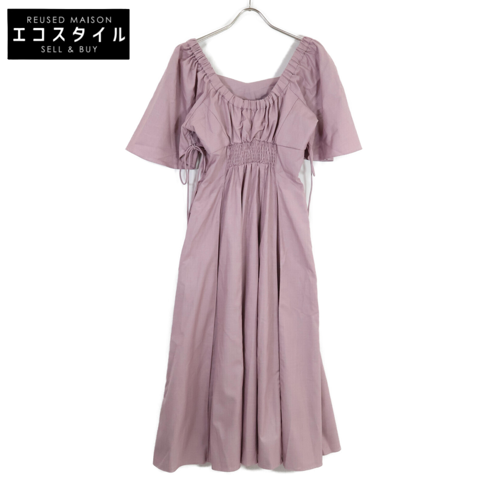 ワンピース Herlipto Heart Petal Midi Dress nudepink 新品未使用】Her lip to／Heart Petal Midi Dress - メルカリ