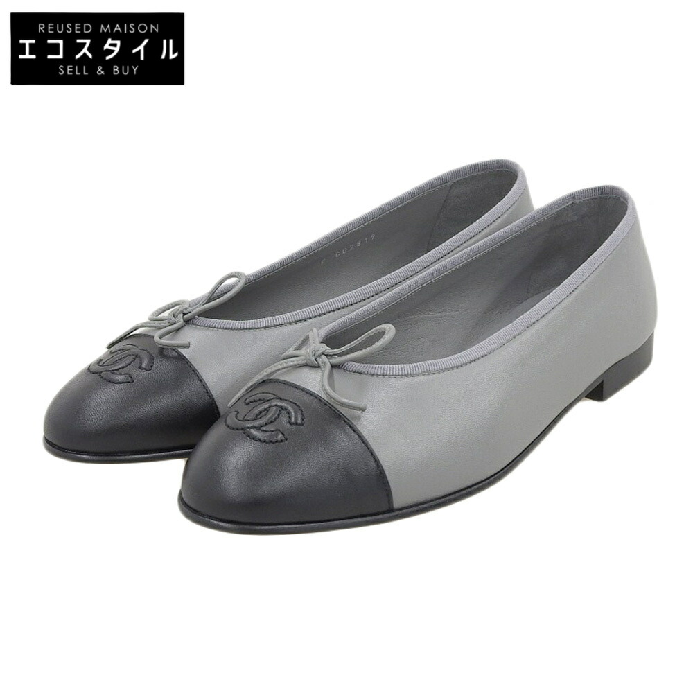 シャネル パンプス フラット 351/2 楽天市場】CHANEL シャネル バレエシューズ ブラック #35