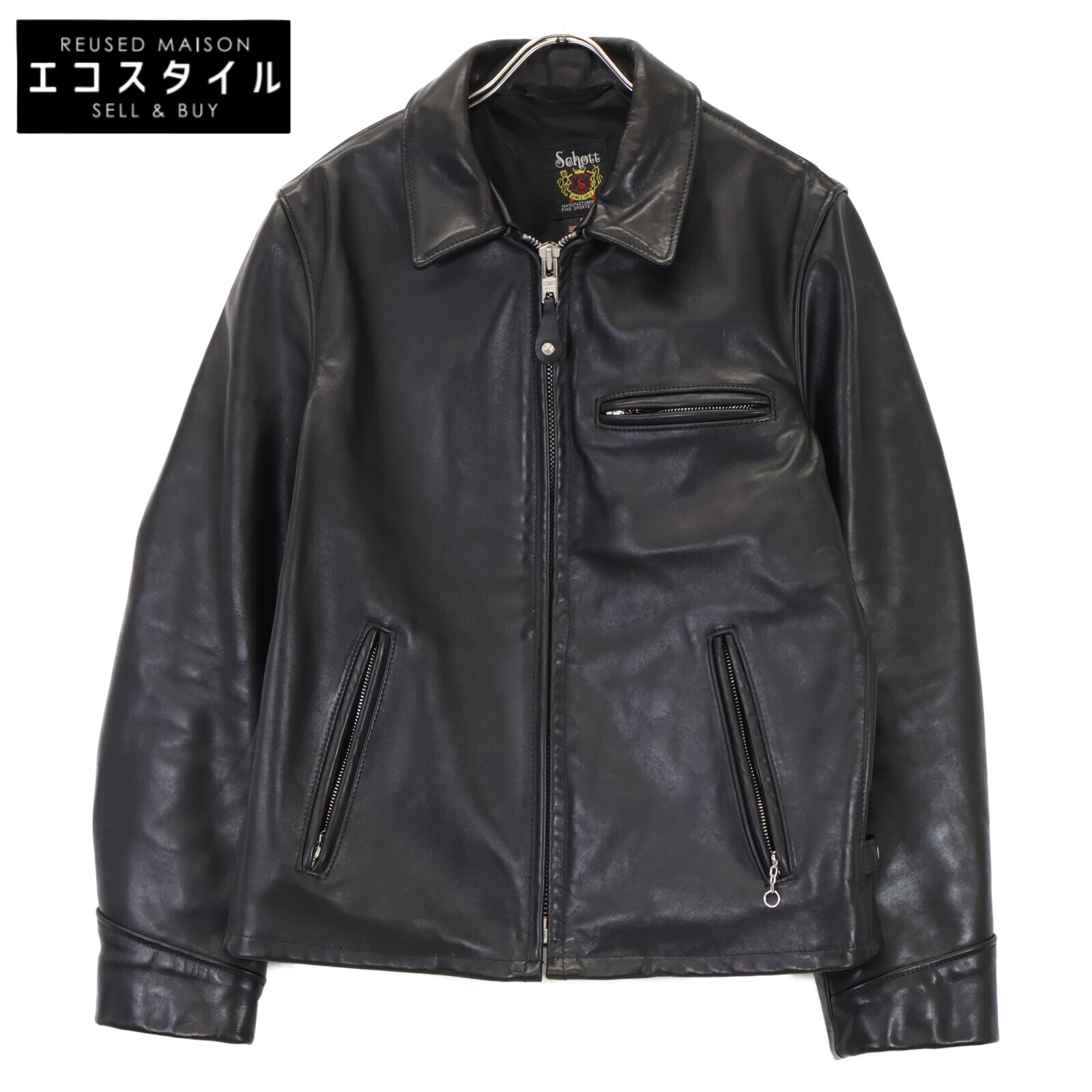 Schott 6103US Horween ショット ホーウィンレザージャケット Schott】ショット『ホーウィン トラッカー ジャケット size38