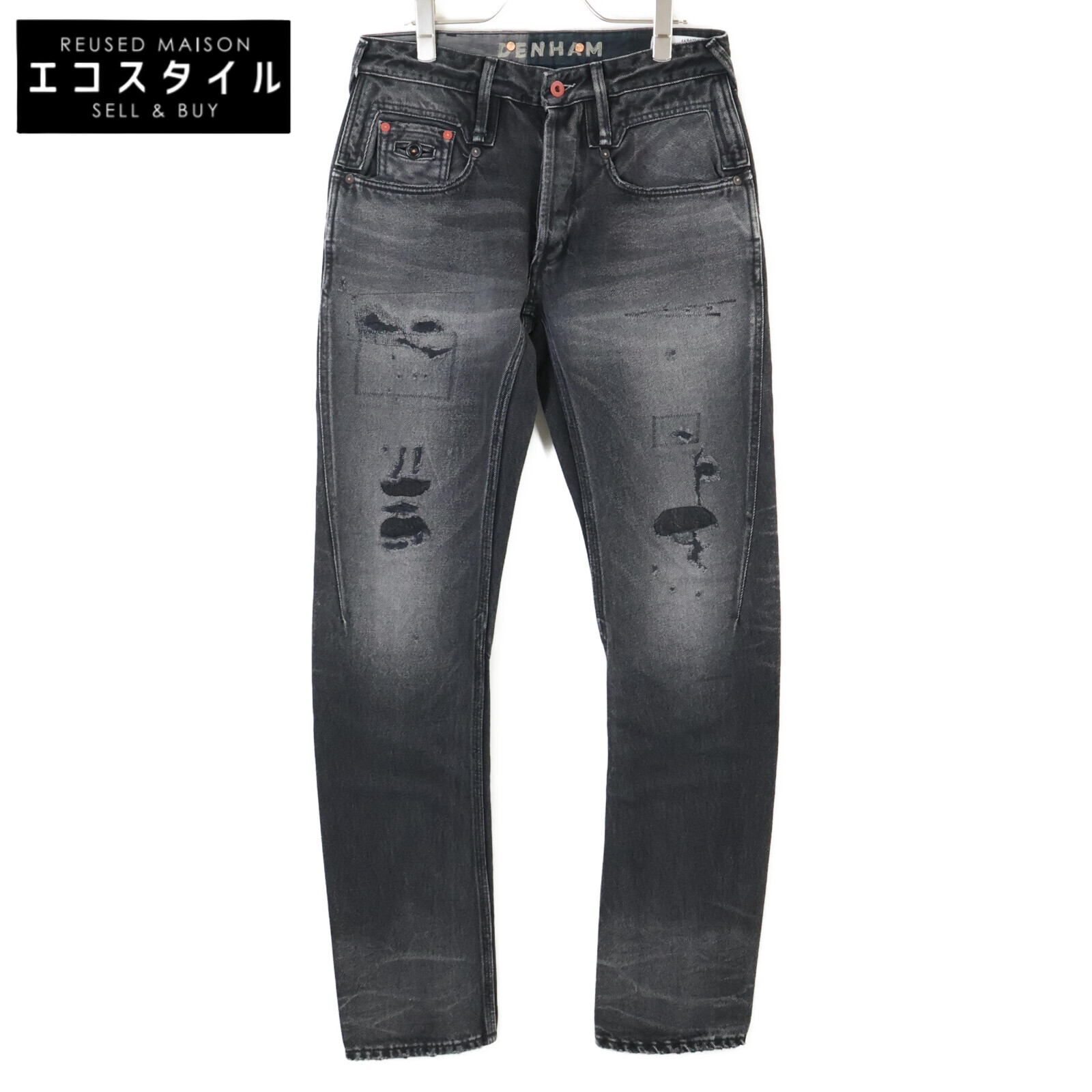 美品 デンハム　ブラックデニム　W 29 DENHAM（デンハム）】ブラックデニムSKIN｜メンズファッション