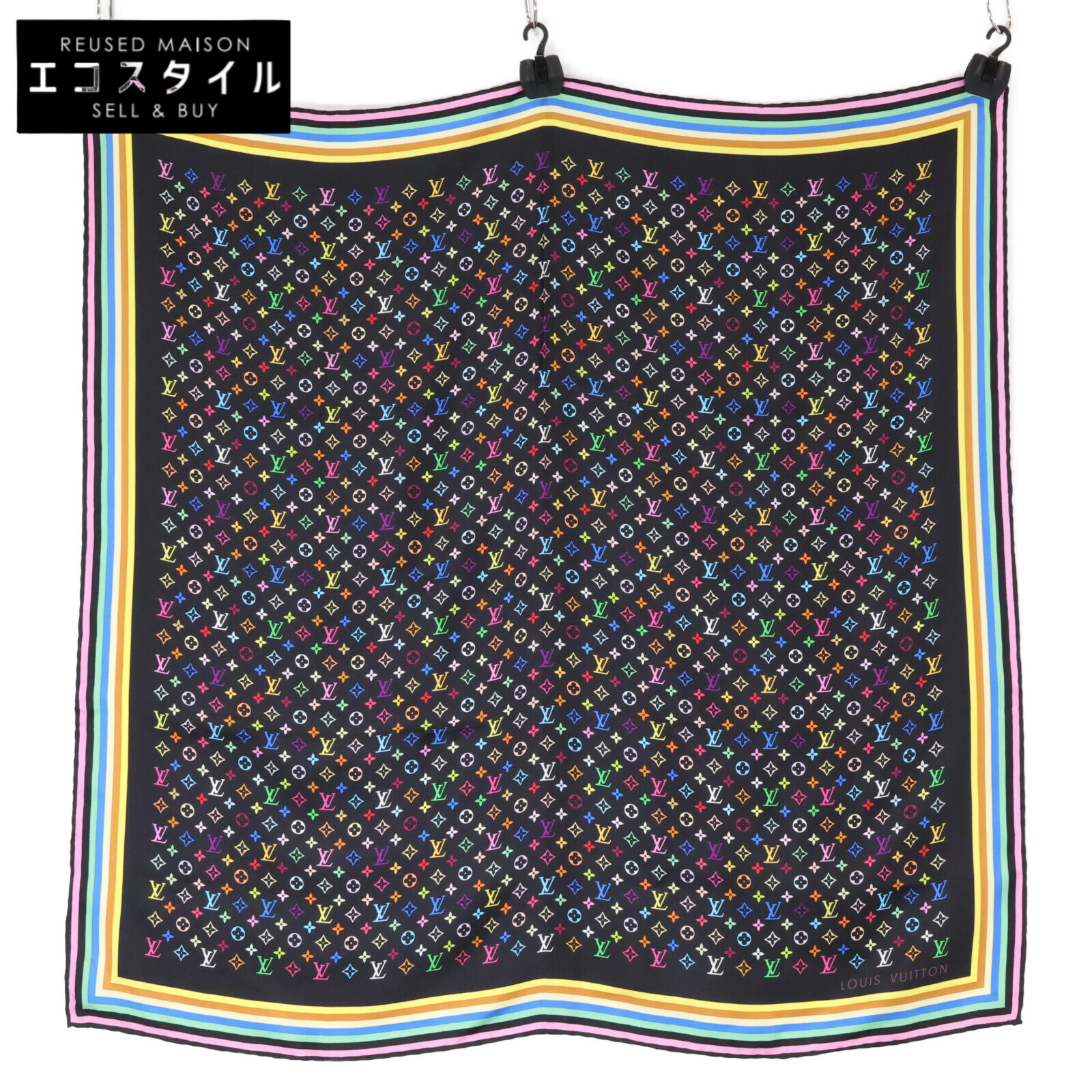【美品】LOUIS VUITTON ルイヴィトン マルチカラー シルク スカーフ 楽天市場】ルイ・ヴィトン LOUIS VUITTON マルチカラースカーフ