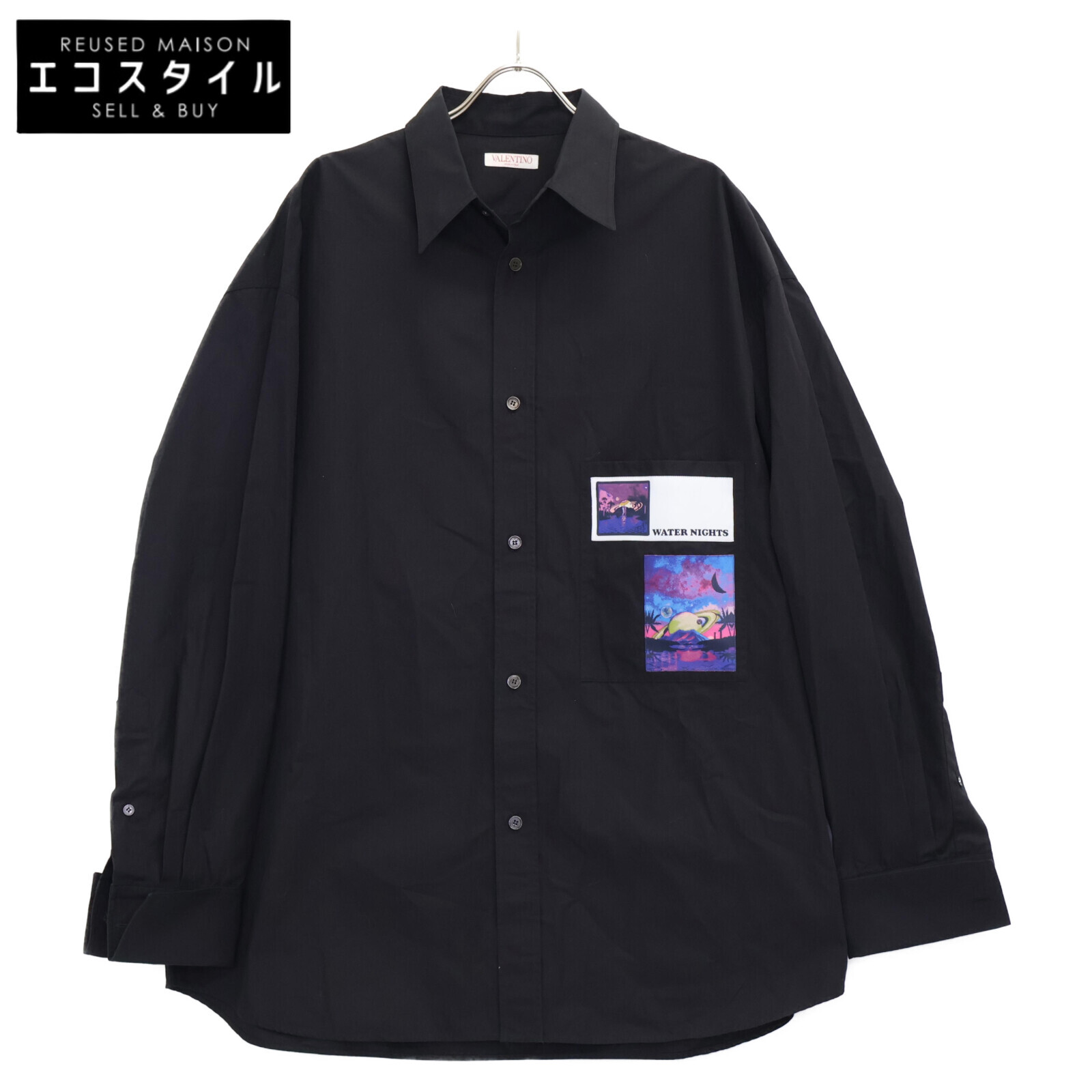 【美品】メンズヴァレンティノ/VALENTINOデニムブルー ボタンアップシャツ 楽天市場】ヴァレンティノ VALENTINO フロントVロゴブラック