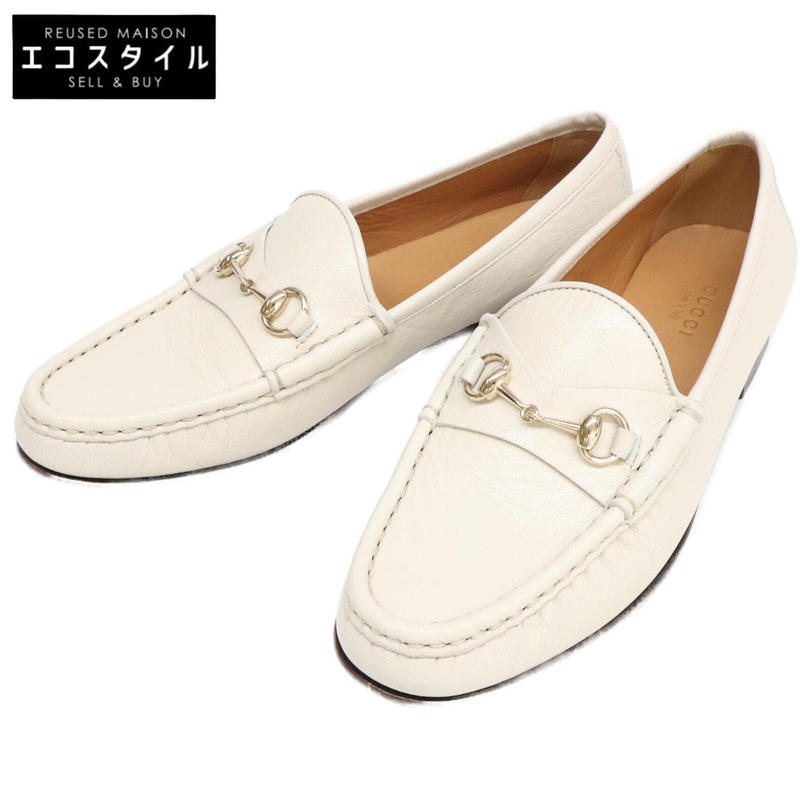 楽天市場】GUCCI グッチ 100 0255 ビットローファー 37C ダーク