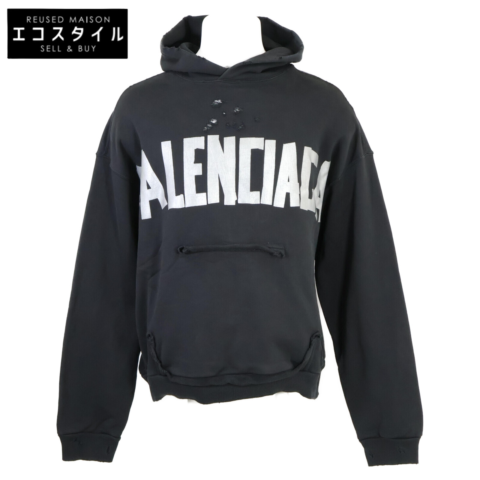 美品　バレンシアガ　XL パーカー SOCCER ZIPUP HOODIE ミディアムフィット (BALENCIAGA/パーカー