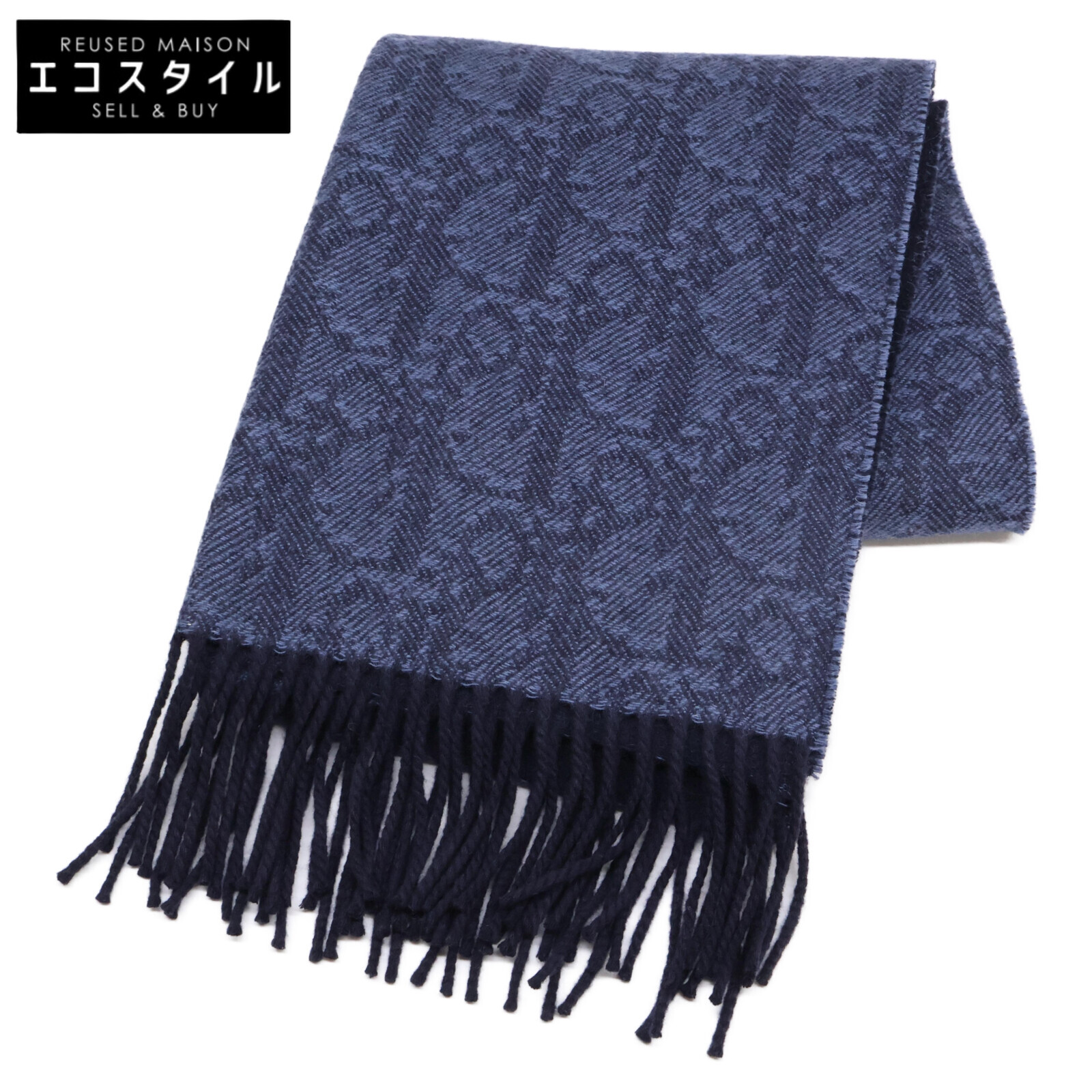 美品　Christian Dior トロッター　オブリーク柄　マフラー ‪‪ Christian Dior トロッター マフラー