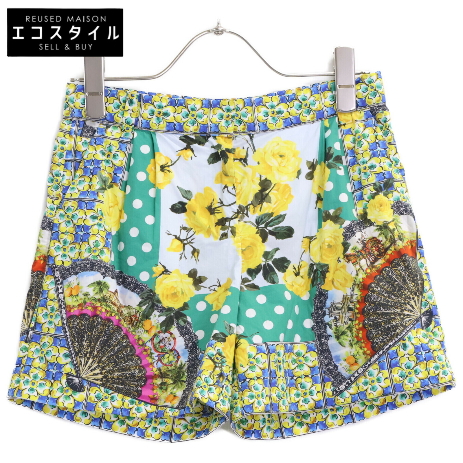 DOLCE&GABBANA ドルチェアンドガッバーナ L51Q16/FP5IW ﾏﾖﾘｶ柄ｼｮｰﾄﾊﾟﾝﾂ ボトムス 9/10 マルチカラー レディース 【中古】