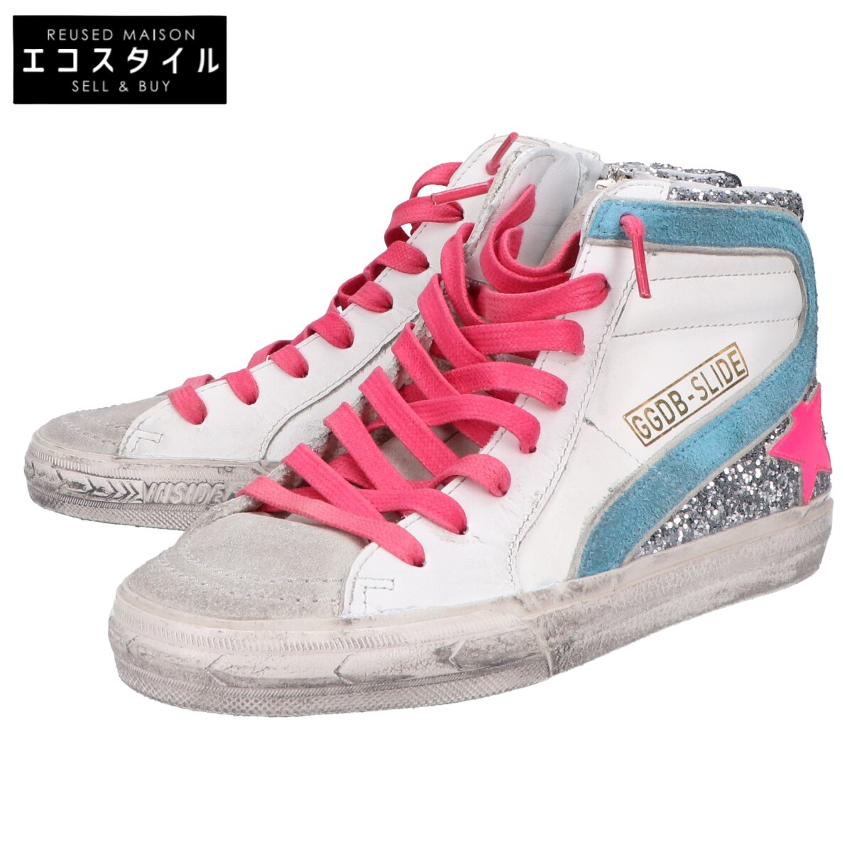 GOLDEN GOOSE ゴールデン グース SLIDE ハイカットスニーカー SLIDE CLASSICスニーカー ｜GOLDEN GOOSE ｜MOGGIE CO-OP