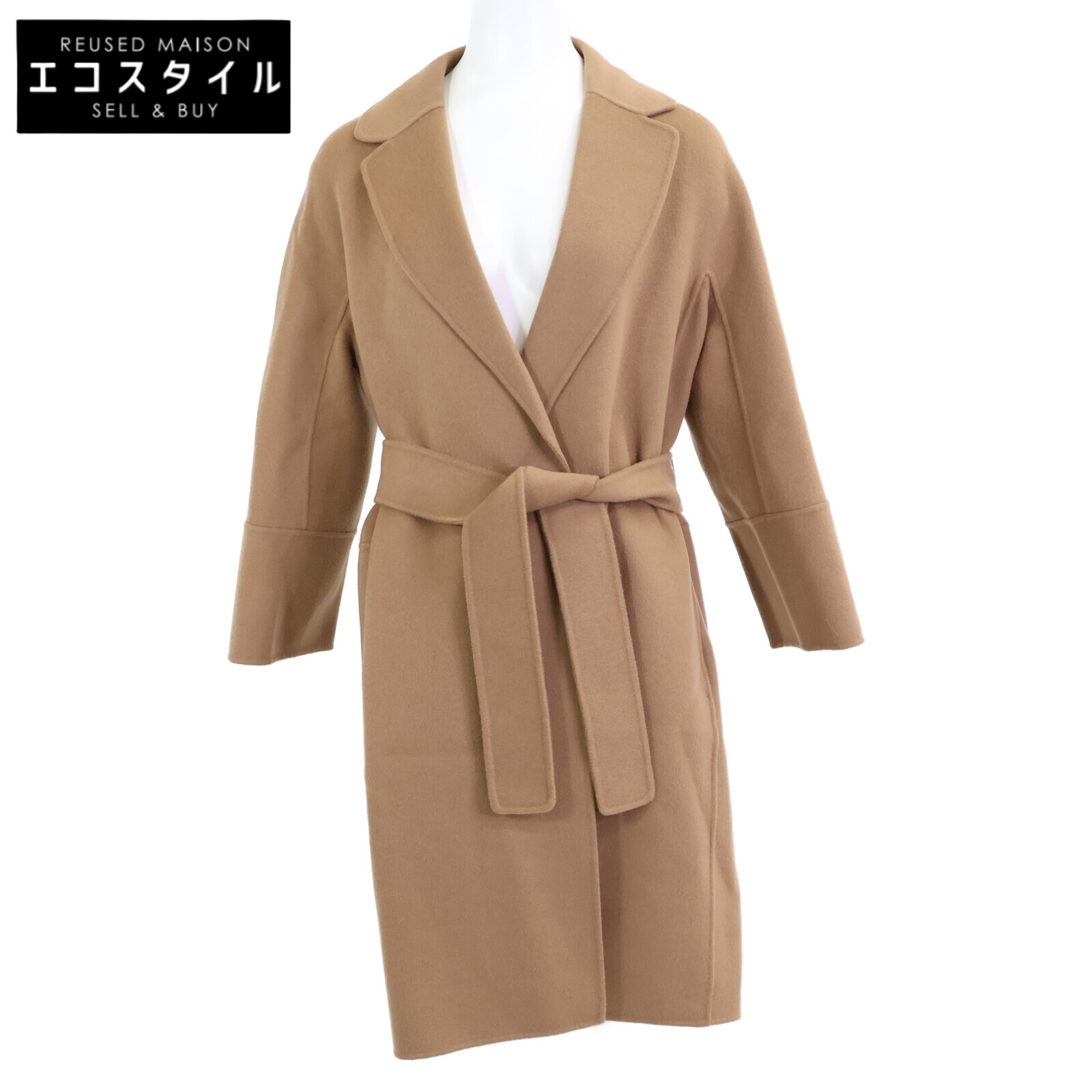 マックスマーラ　コート　キャメル100% camel 激レア　2way ベルト Max Mara - マックスマーラ コート キャメル100% camel 激レア