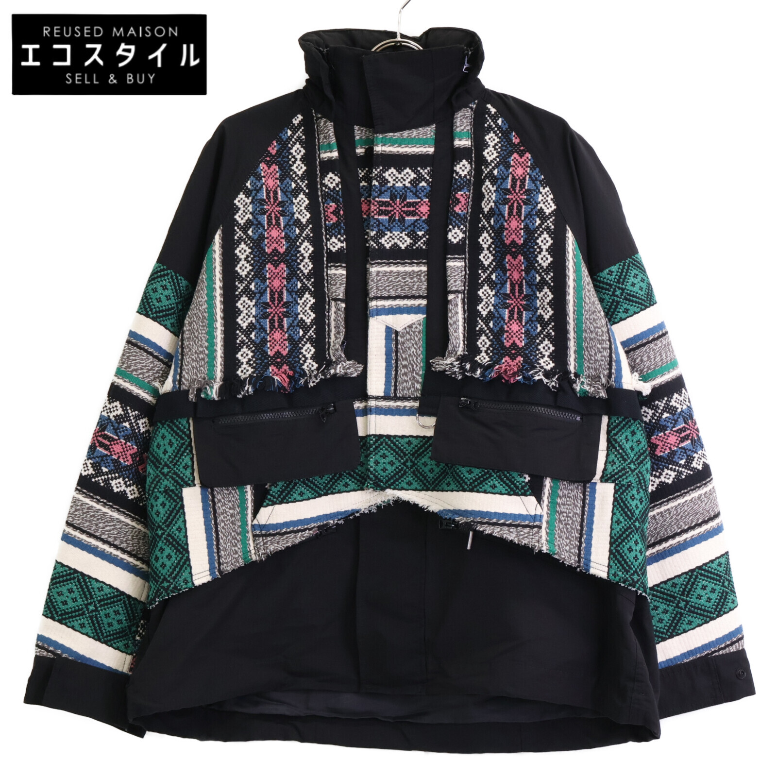 ジャケット・アウター sacai 23ss chalk stripe jacket Chalk Stripe x Rip Stop Jacket – La Garçonne