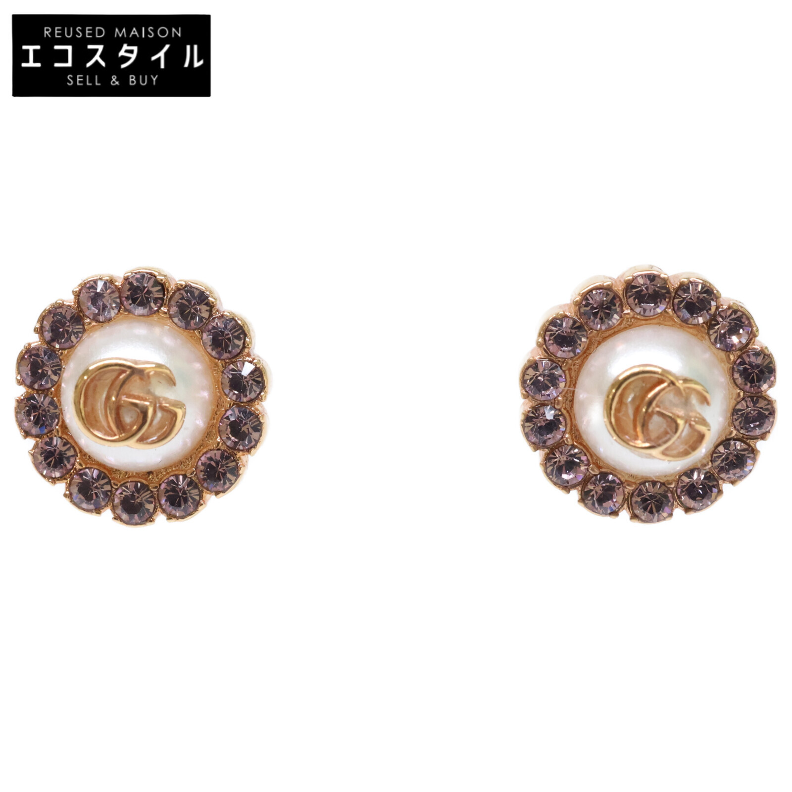 GUCCI ピアス ピンク 未使用 楽天市場】GUCCI グッチ ピアス 円形 EARRINGS TRADEMARK T