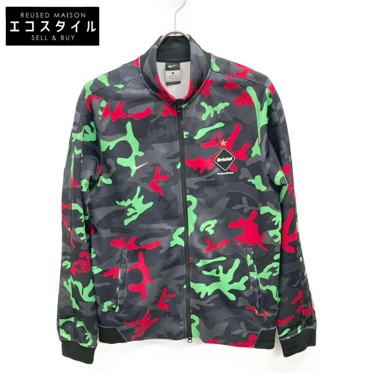 NIKE × F.C.R.B. ブリストル レオパード　トラックジャケット L NIKE × F.C.R.B. ブリストル レオパード トラックジャケット L