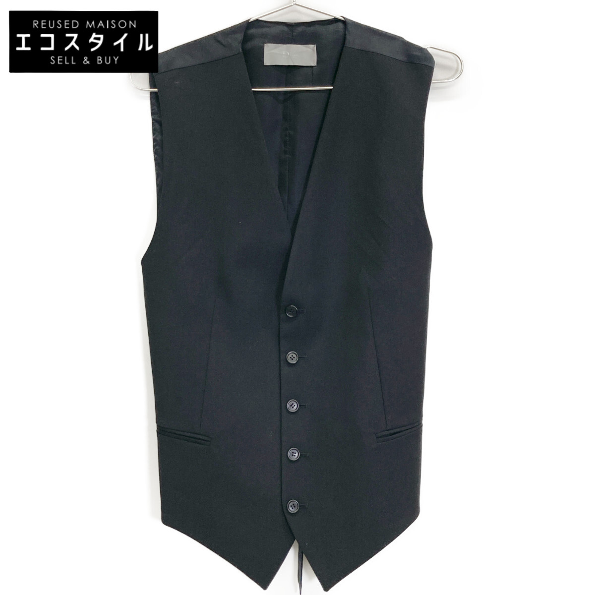 ディオール メンズ ジレ ベスト ウール DIOR HOMME - 美品 ディオールオム DIOR HOMME ベスト ジレ