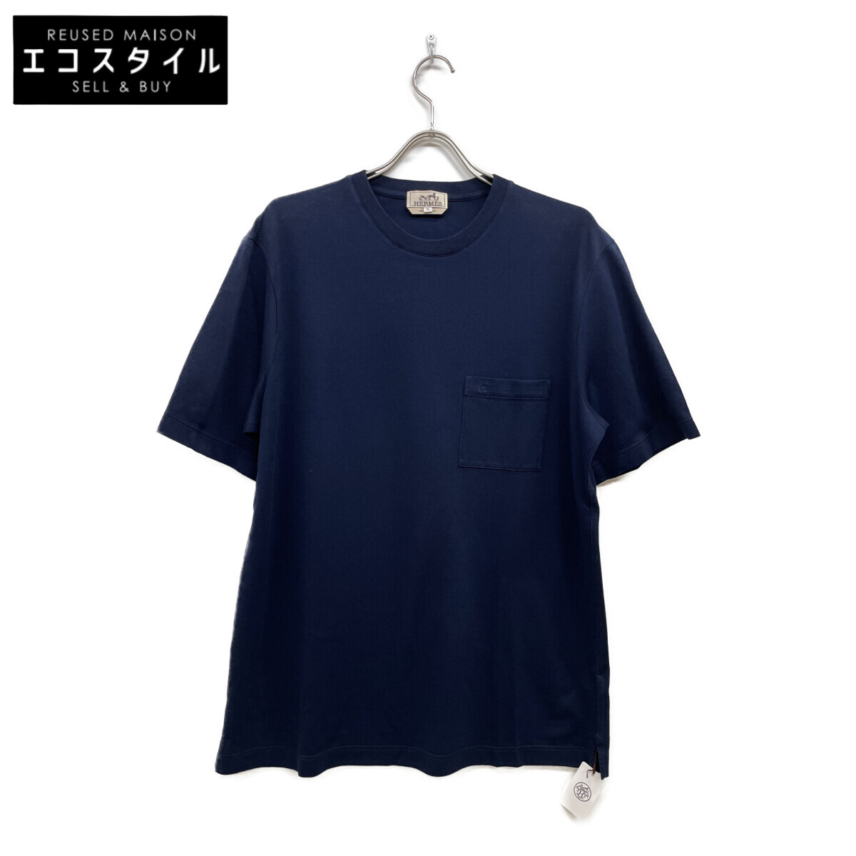 HERMÈS ロゴ刺繍　Tシャツ　1回使用 楽天市場】HERMES エルメス Tシャツ サイズ:L 21SS ワンポイント