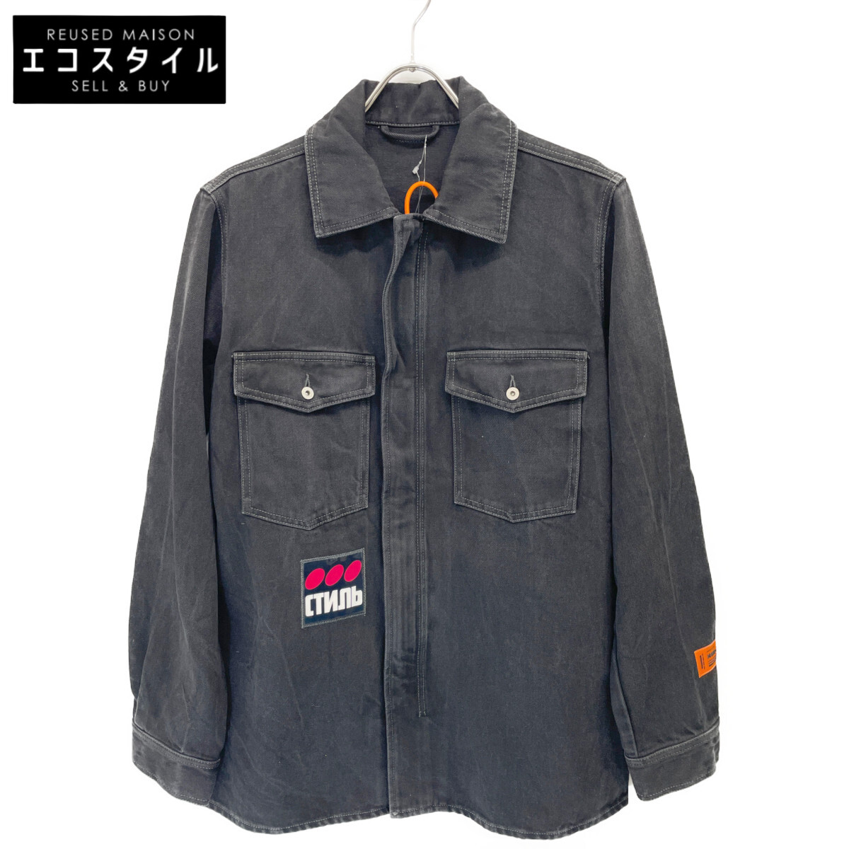 HERON PRESTON ヘロンプレストン デニムブルゾン アウター L 美品 楽天市場】HERON PRESTON AIRBRUSH DENIM JACKET