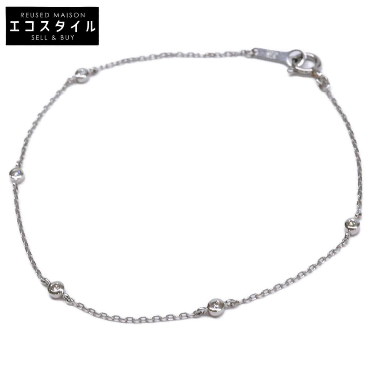 エテ k18 ダイヤモンド ステーション ブレスレット ete bijoux ブレスレット 「トーン」 K18RBG ブラウン