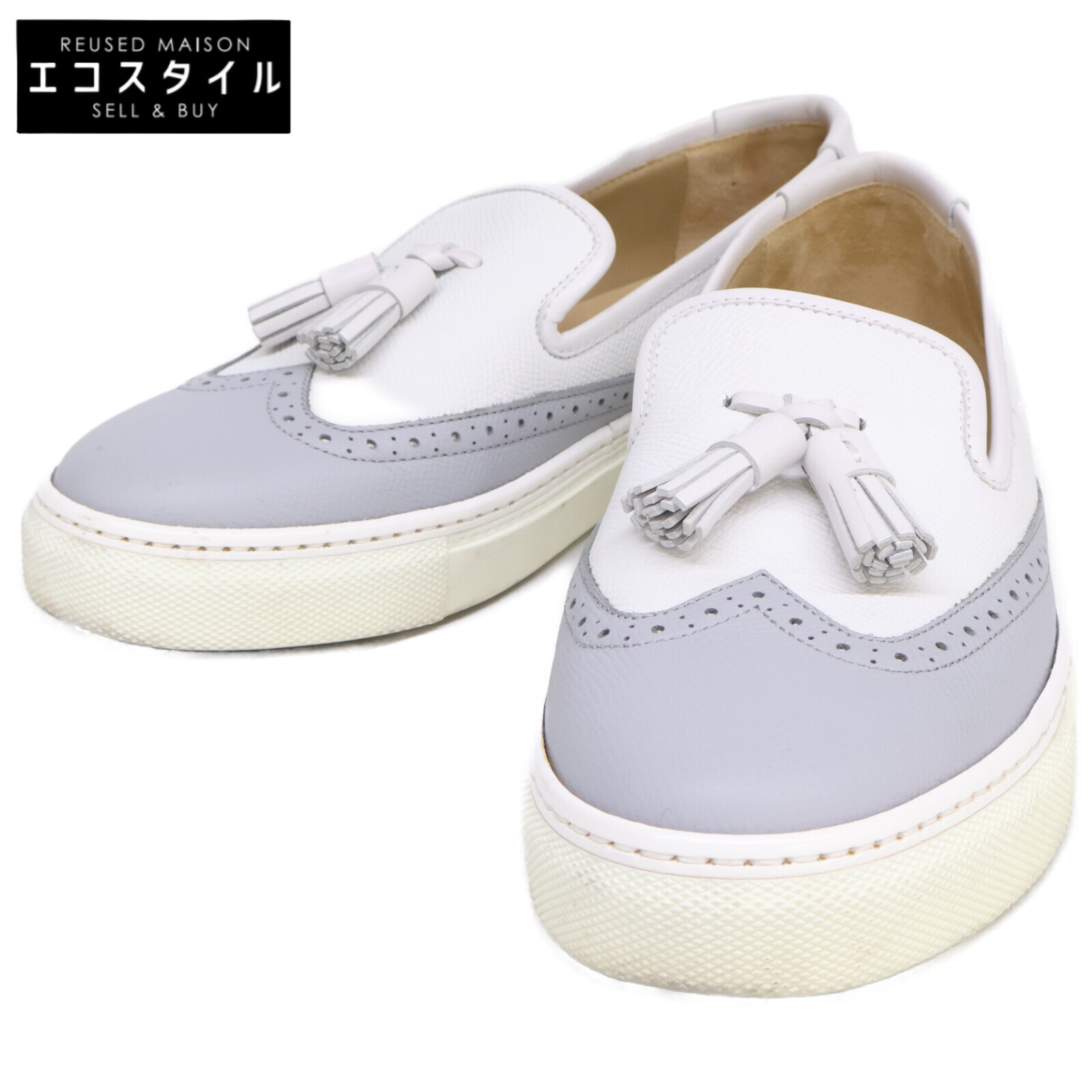 楽天市場】エルメス ウィングチップ タッセル スニーカー レザー