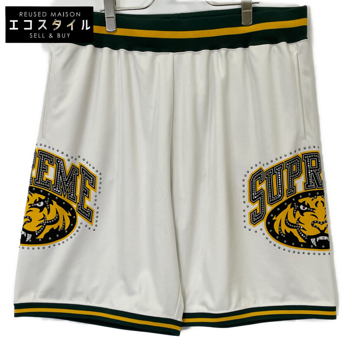 楽天市場】L【Supreme 19SS Rhinestone Basketball Short Red