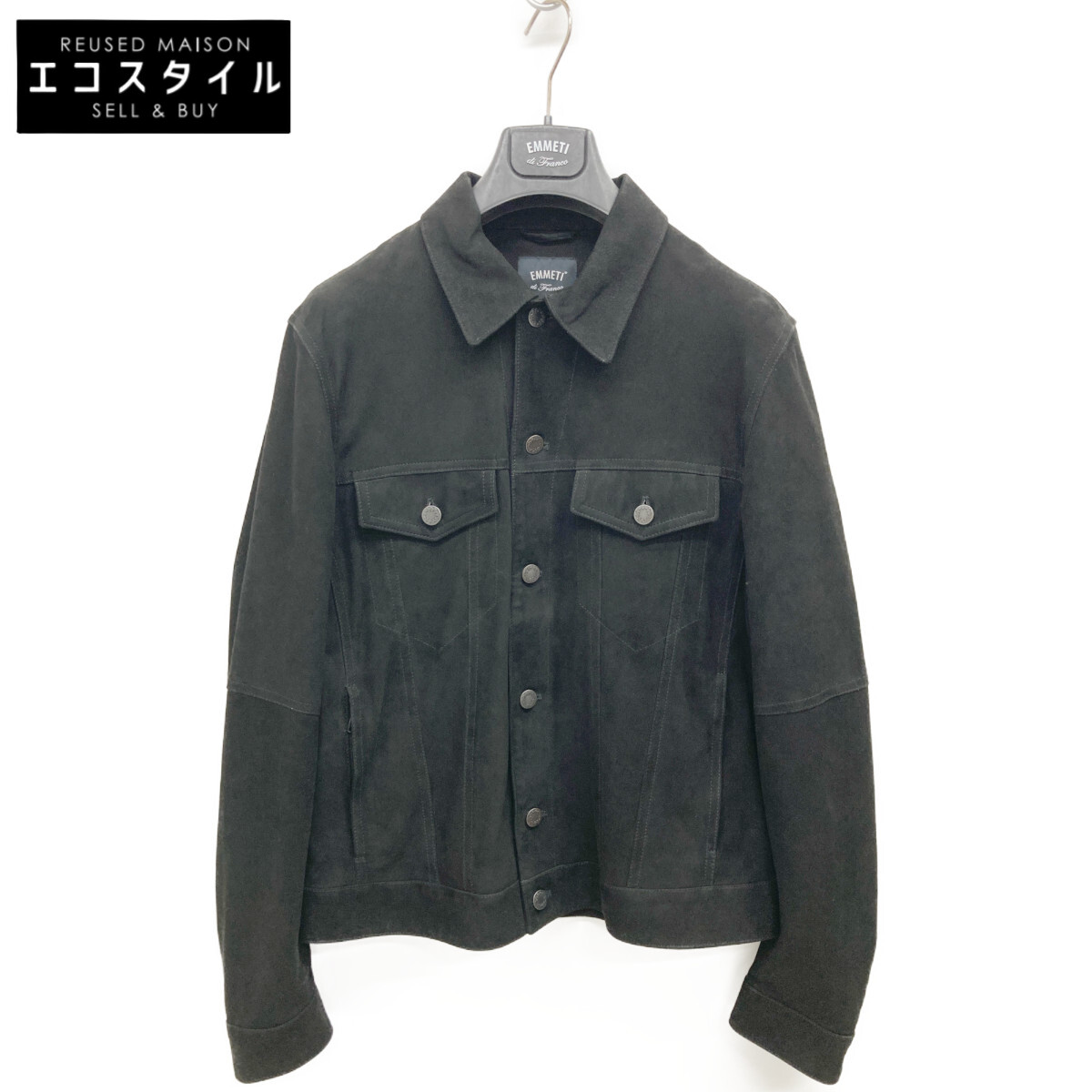 EKAM ニット切替 レザージャケット ハイネック ブラック エカム EKAM ニット切替 レザージャケット ハイネック ブラック エカム