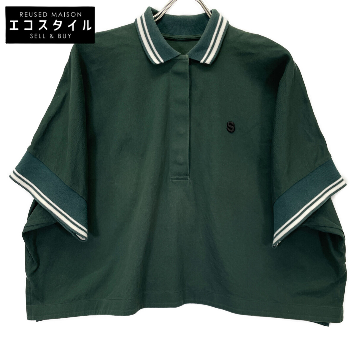 楽天市場】Sacai サカイ 22SS 22-02738M S pique polo Shirt
