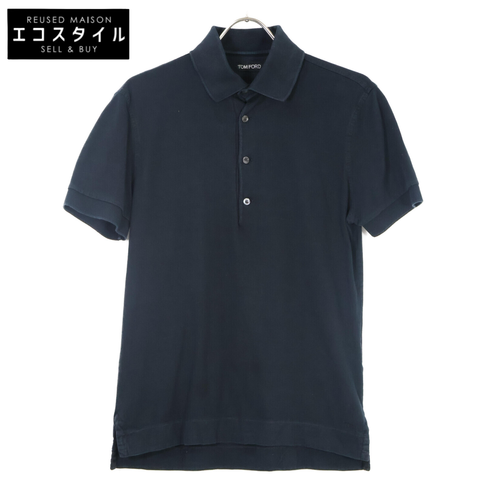 TOM FORD パイルポロシャツ　４６ TOM FORD トム・フォード ショートスリーブ ポロシャツ