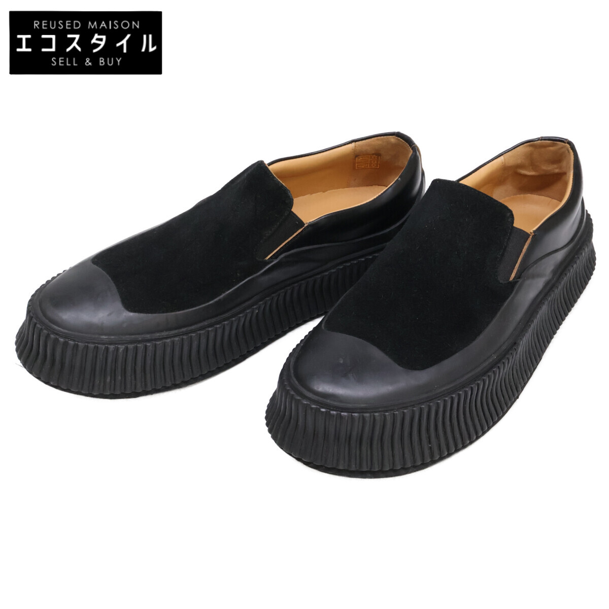 JIL SANDER ジルサンダー オールレザー シューズ スリッポン 24.5 JIL SANDER ジルサンダー オールレザー シューズ スリッポン 24.5