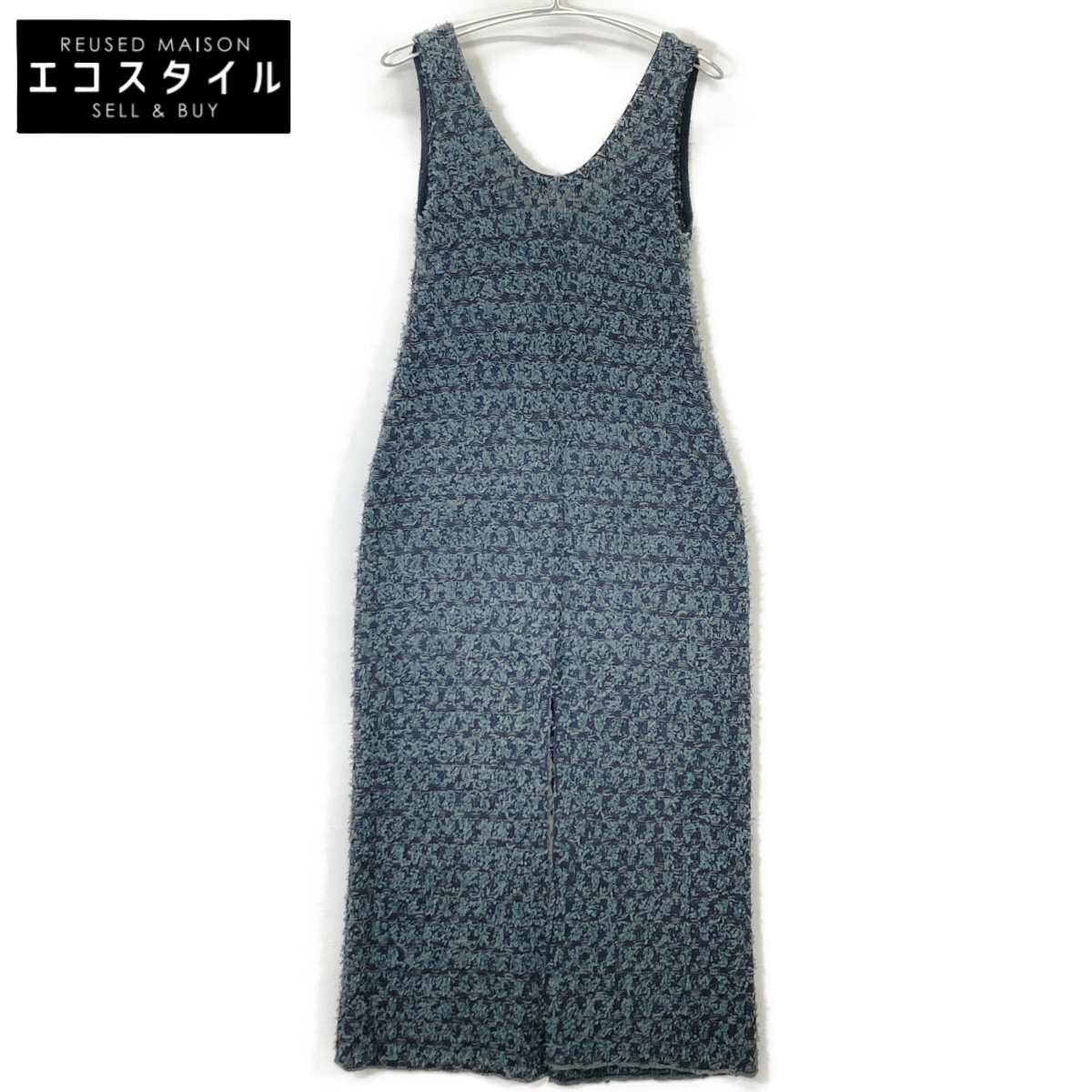 IRENE アイレネ 25年 ﾁｬｺｰﾙｸﾞﾚｰ 27S85004 Tweed Knit Dress ワンピース 36 チャコールグレー レディース 【中古】