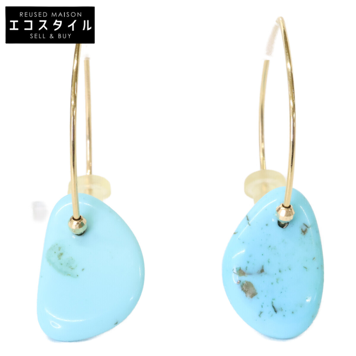 MIZUKI バナナフープピアス(S) ターコイズ 楽天市場】MIZUKIミズキ K14WG カットビーズ バナナフープピアス