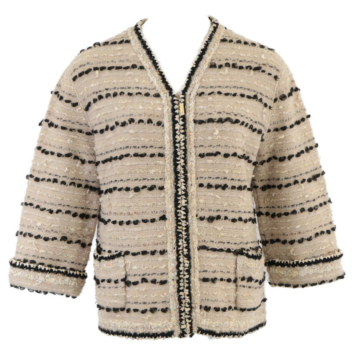 未使用同等品♪CHANEL シャネル♪ニットジャケット 中古・古着通販】CHANEL (シャネル) ニットジャケット ホワイト