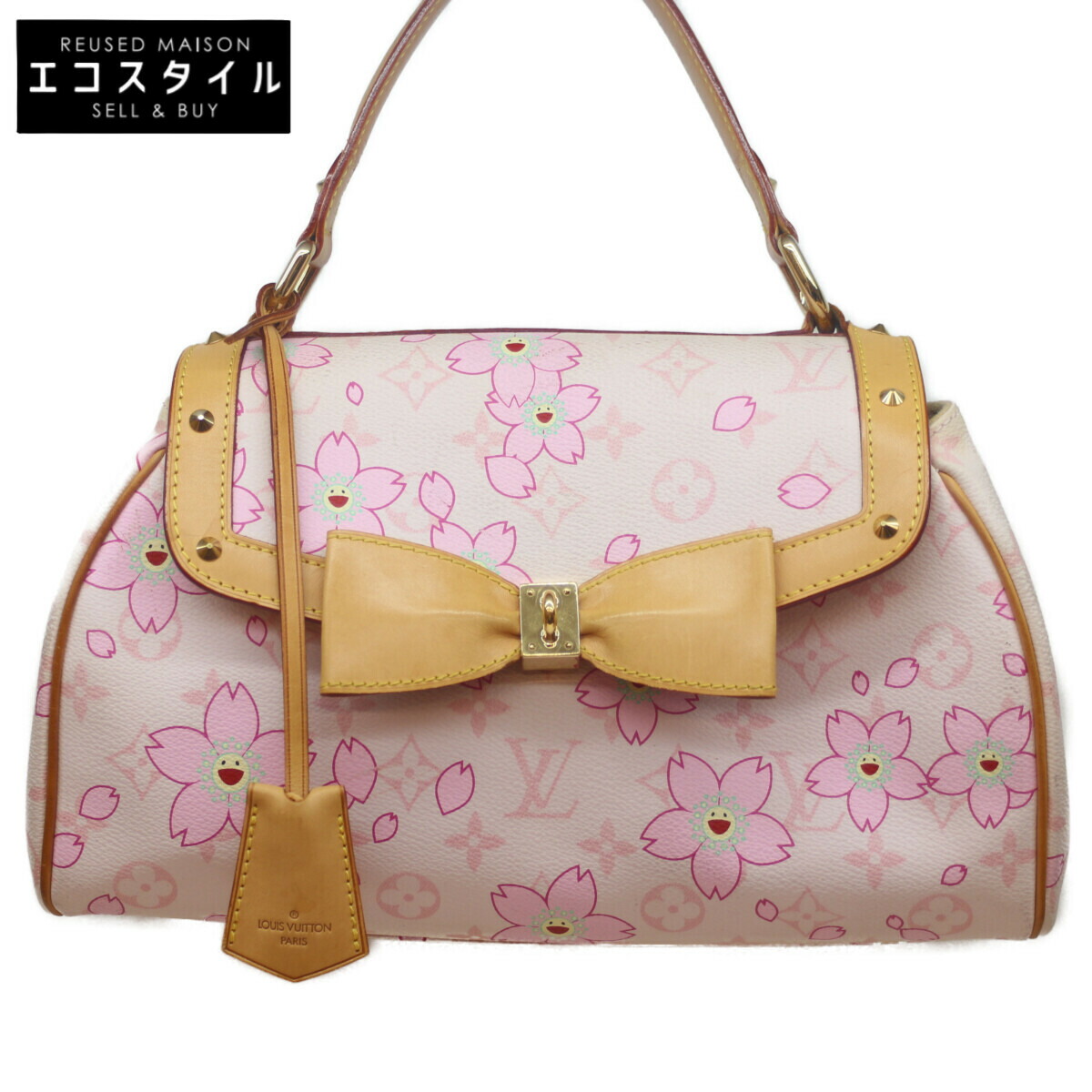 【美品】LOUIS VUITTON パラプリュイ モノグラム チェリーブロッサム Louis Vuitton ルイ・ヴィトンパピヨン モノグラム・チェリー