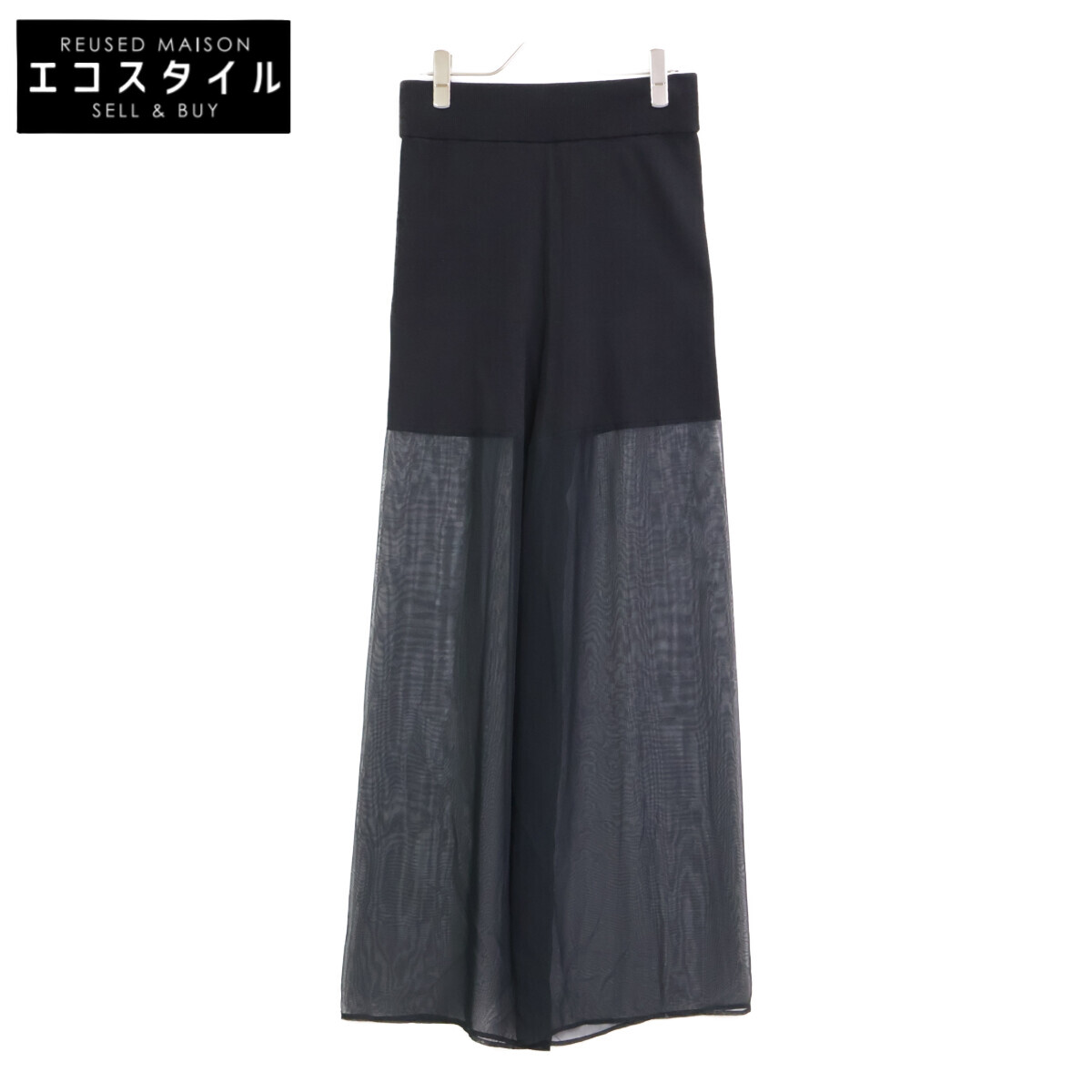 ハイク　ワイドパンツ　リネン　ブラック ウエストゴム　ベルト　HYKE HYKE(ハイク)】 LINEN WIDE LEG PANTS｜PARIGOT ONLINE（パリゴ