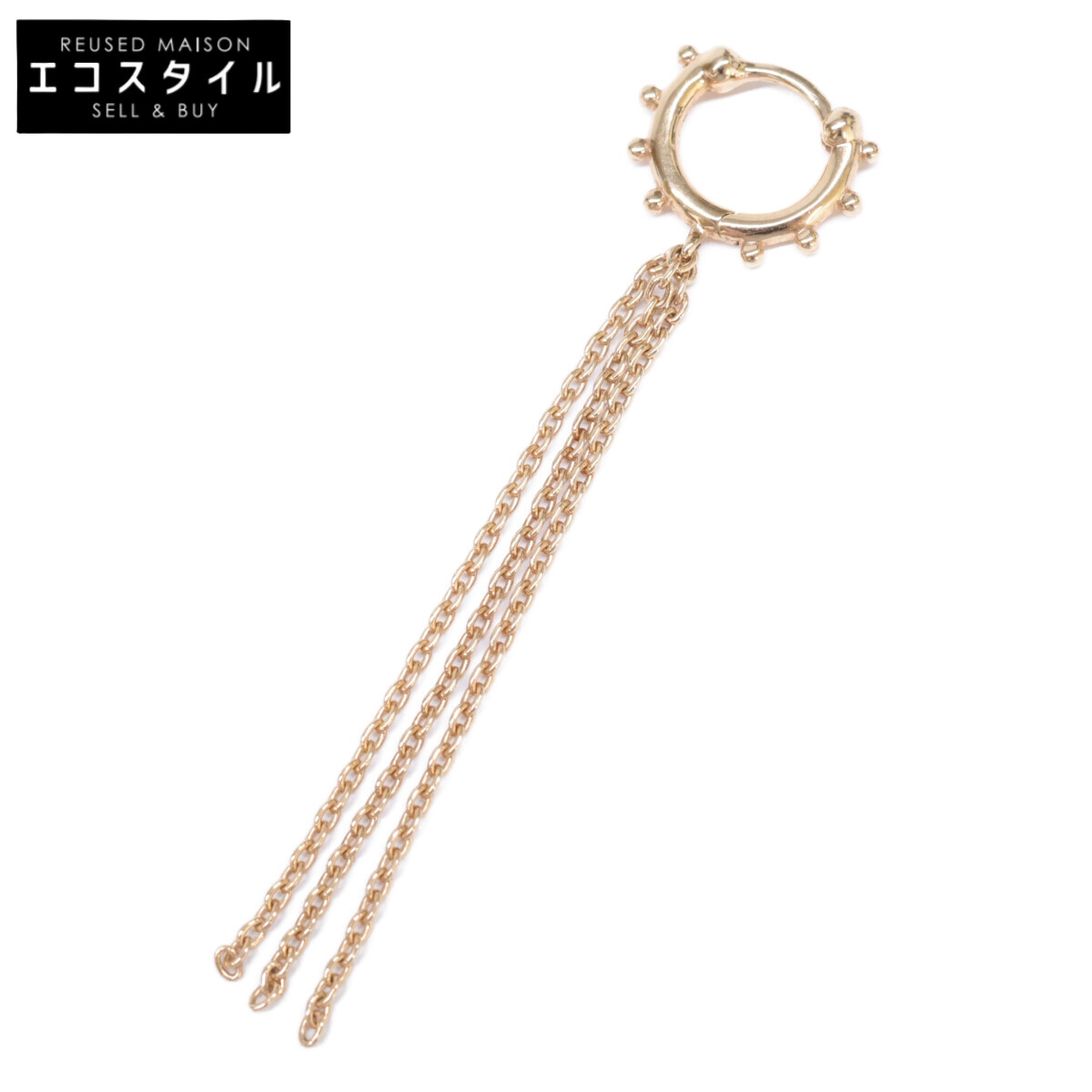 Hirotaka 4連トグルチェーンピアスK10 美品　ヒロタカ Hirotaka 4連トグルチェーンピアスK10 美品 ヒロタカ