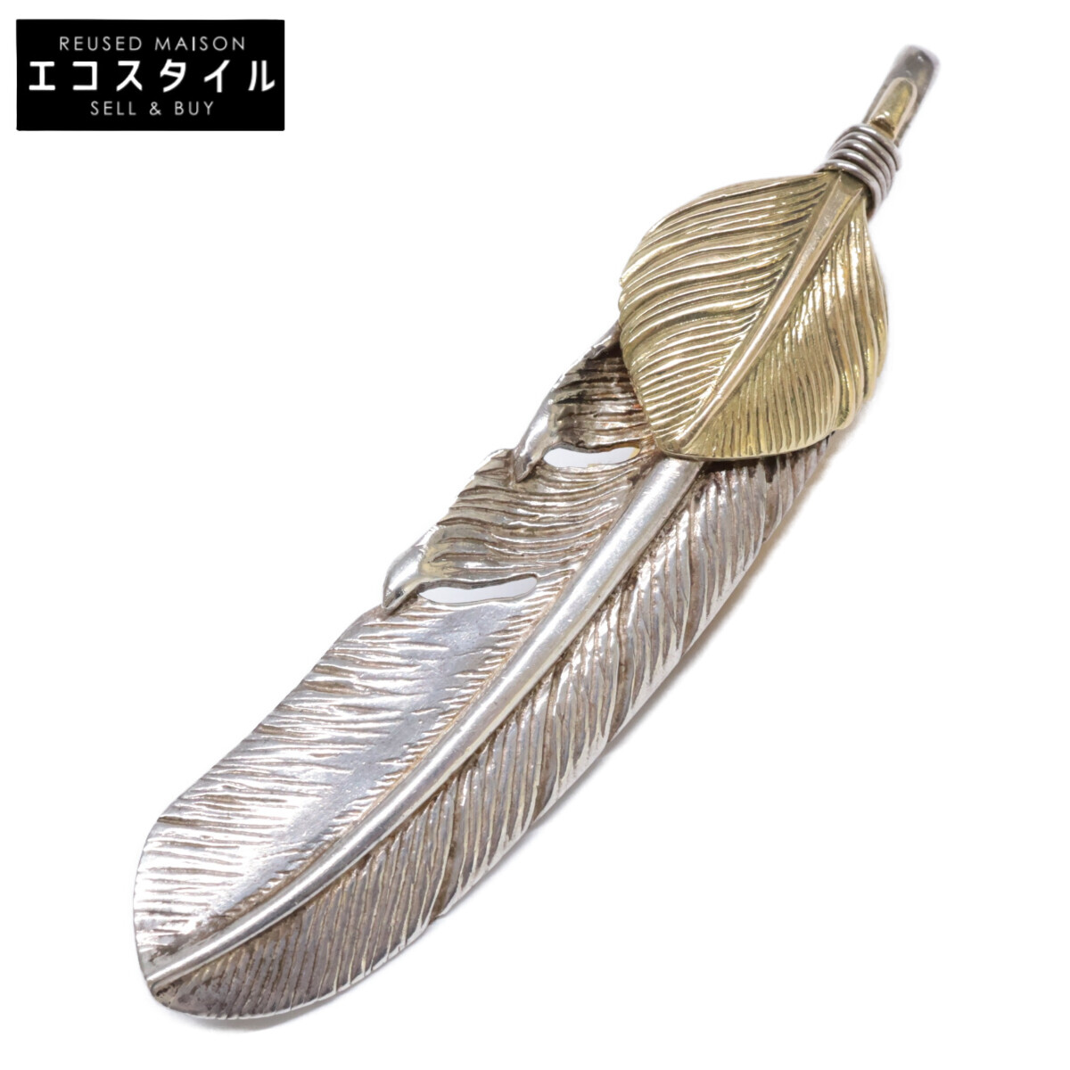 美品 タディアンドキング シルバー 925 全銀 特大 フェザー LL 左向き TADY&KING - TADY&KINGタディ＆キング タディアンドキング