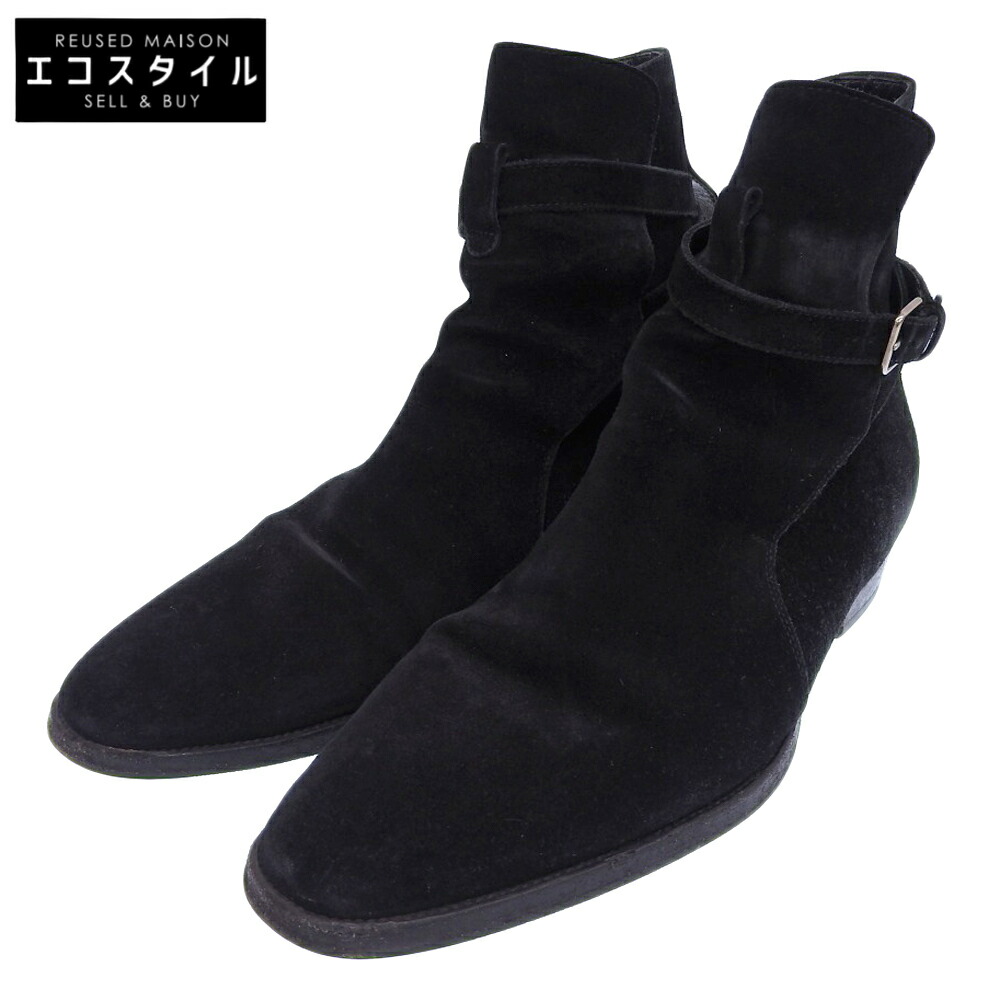 【美品】SAINT LAURENT ブラックスエードブーツ 楽天市場】SAINT LAURENT PARIS サンローランパリ 新品同様