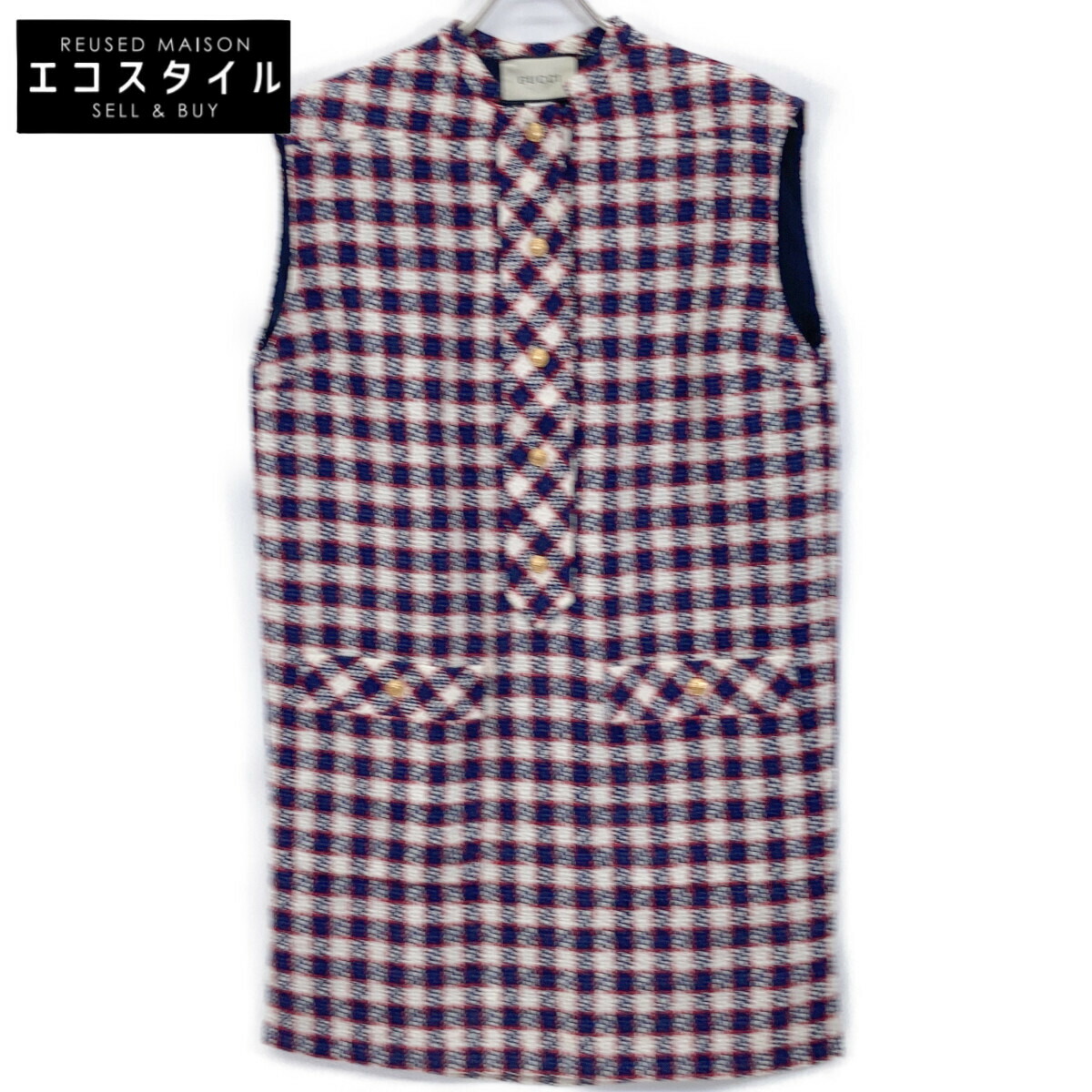 楽天市場】【グッチ】Gucci 18AW ツイード チェックワンピース 530704