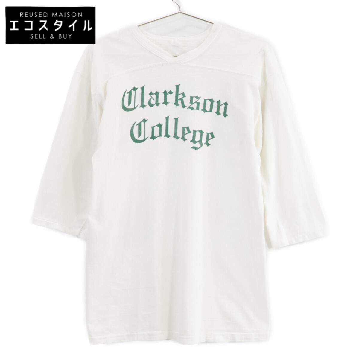VINTAGE ヴィンテージ 70\u0027S 白いこと Clarkson College 蹴球プルオーバー トップス   書きあらわす皆無 白いこと メンズ 【中古】