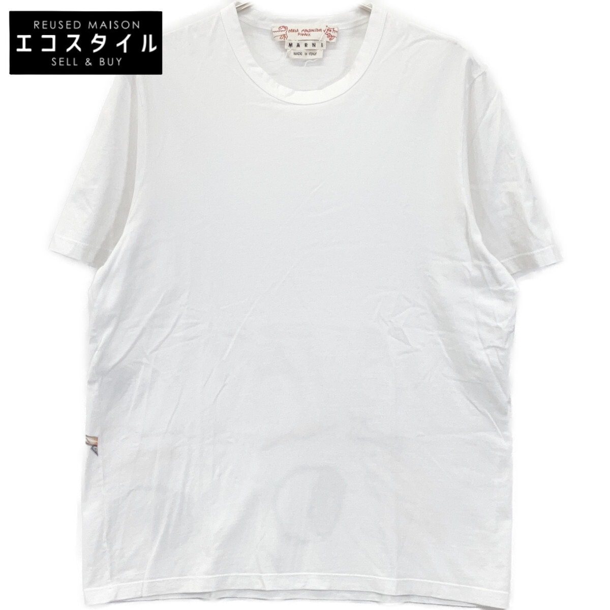 MARNI マルニ 【×MARIA MAGDALENA SUAREZ】M05GC0139 18SS ﾎﾜｲﾄ ﾌﾟﾘﾝﾄTｼｬﾂ トップス 48 ホワイト メンズ 【中古】