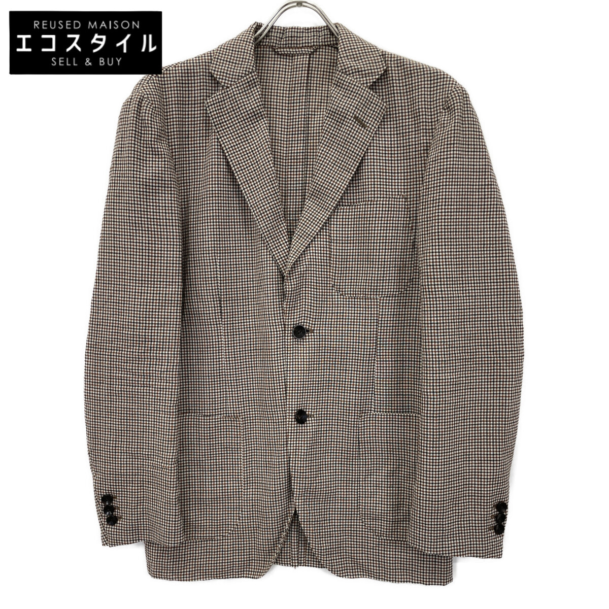 【TOMORROWLAND PILGRIM】ロロピアーナ生地 ジャケット 52 TOMORROWLAND トゥモローランド ✕ PILGRIM ピルグリム BWB