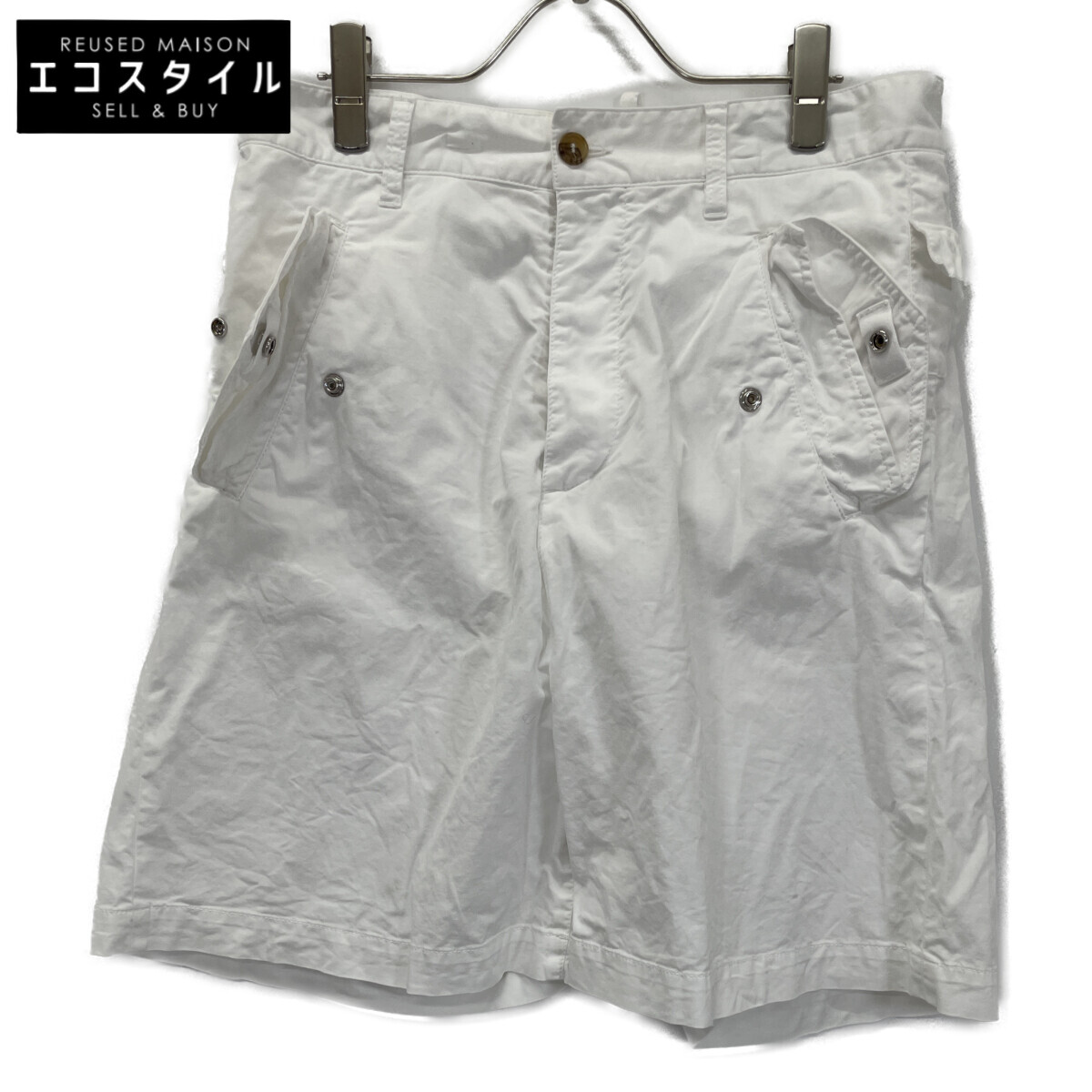 DSQUARED2 ディースクエアード S71MU0578 白いこと 綿織物 ショートカーゴパンツ ボトムス   44 白いこと メンズ 【中古】