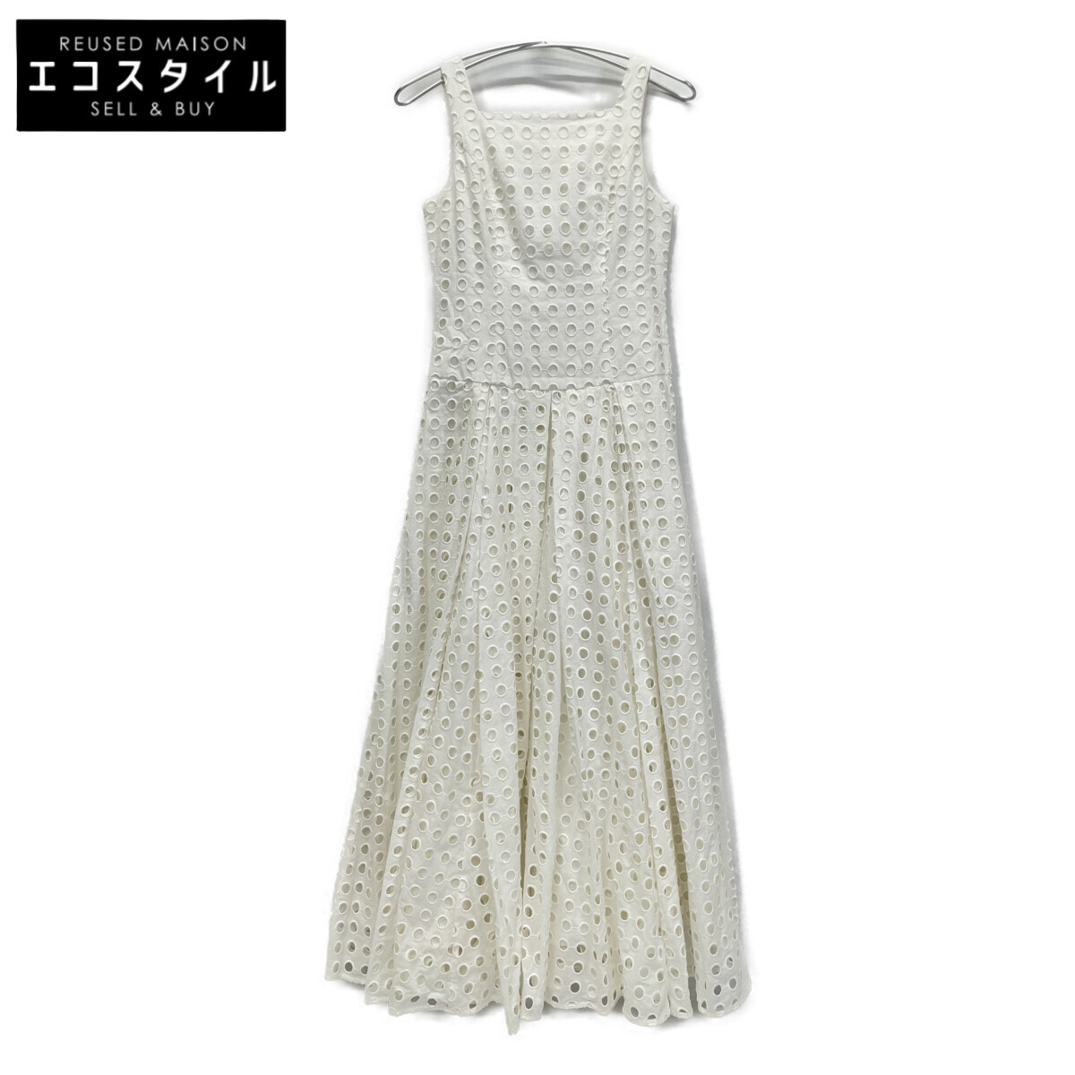 CLANE クラネ 24SS 白いこと 16112-5272 ホールドットキャミソールワンピース 衣装   0 白いこと レディース 【中古】