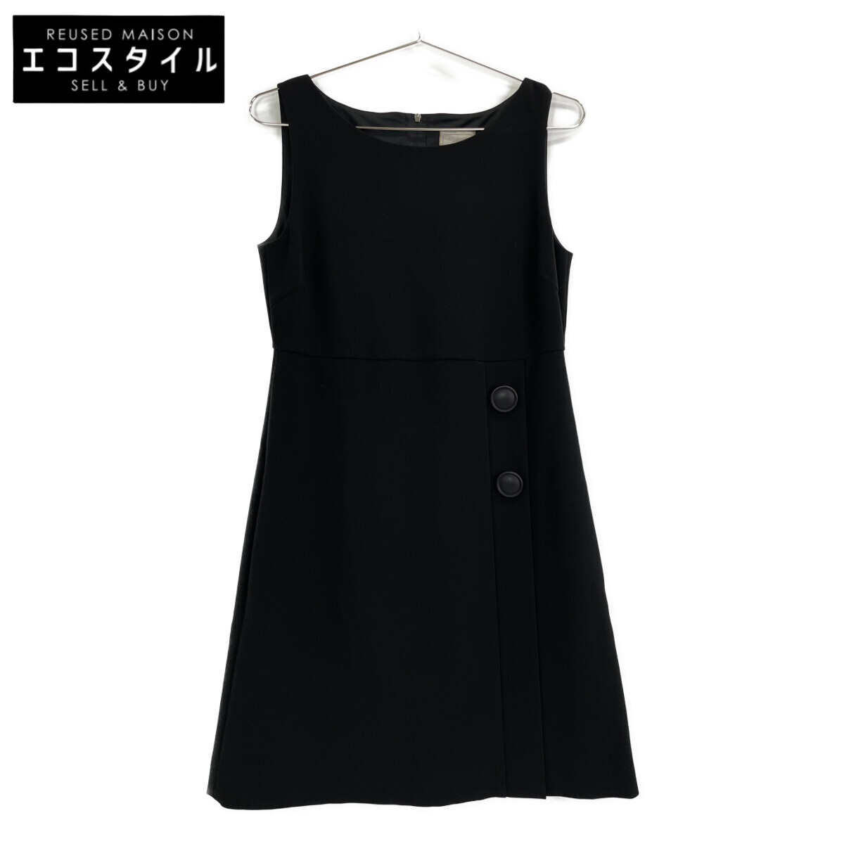 DAISY LIN デイジーリン 36596 Dress ﾌﾞﾗｯｸ ﾉｰｽﾘｰﾌﾞﾜﾝﾋﾟｰｽ ワンピース 38 ブラック レディース 【中古】