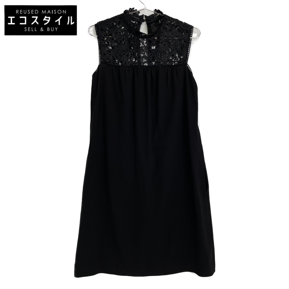 Theory セオリー 01-9905580-050-704 ブラック レース ワンピース ワンピース 4 ブラック レディース 【中古】｜ブランドリユース エコスタイル