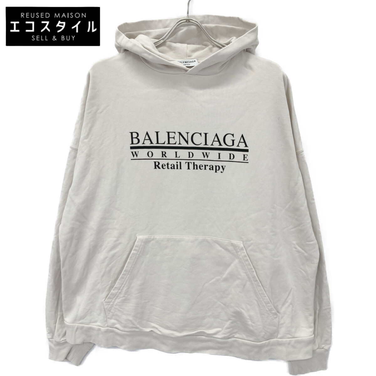 楽天市場】美品 BALENCIAGA バレンシアガ 21AW FREE NO RIB HOODIE